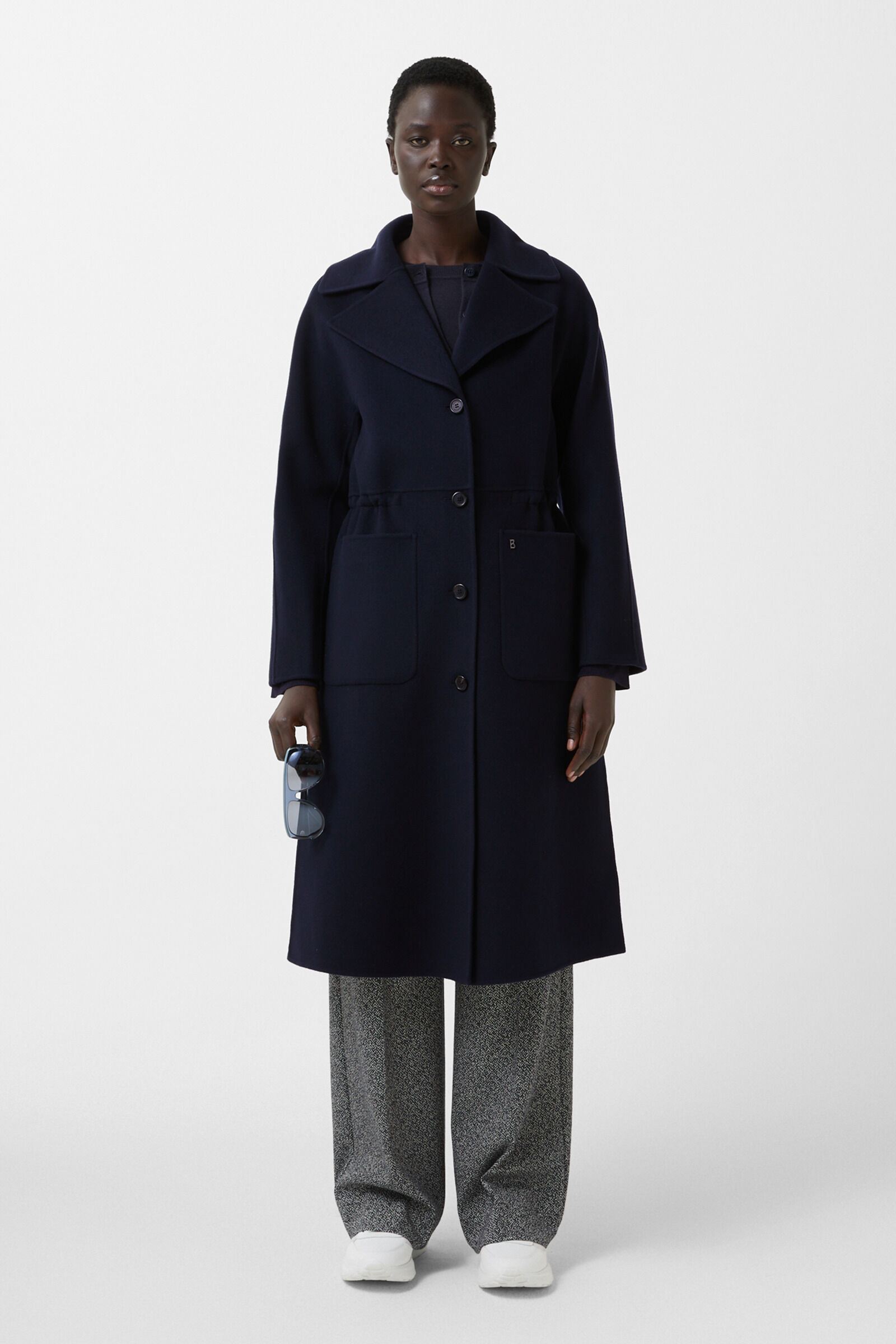 Imani wool coat Navy blue