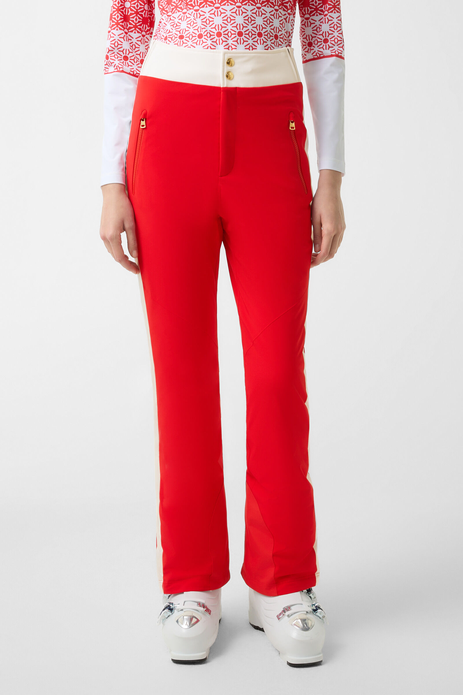 Illma ski trousers Red/White