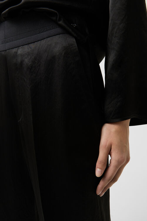 Satin-Marlenehose Ylvi Schwarz