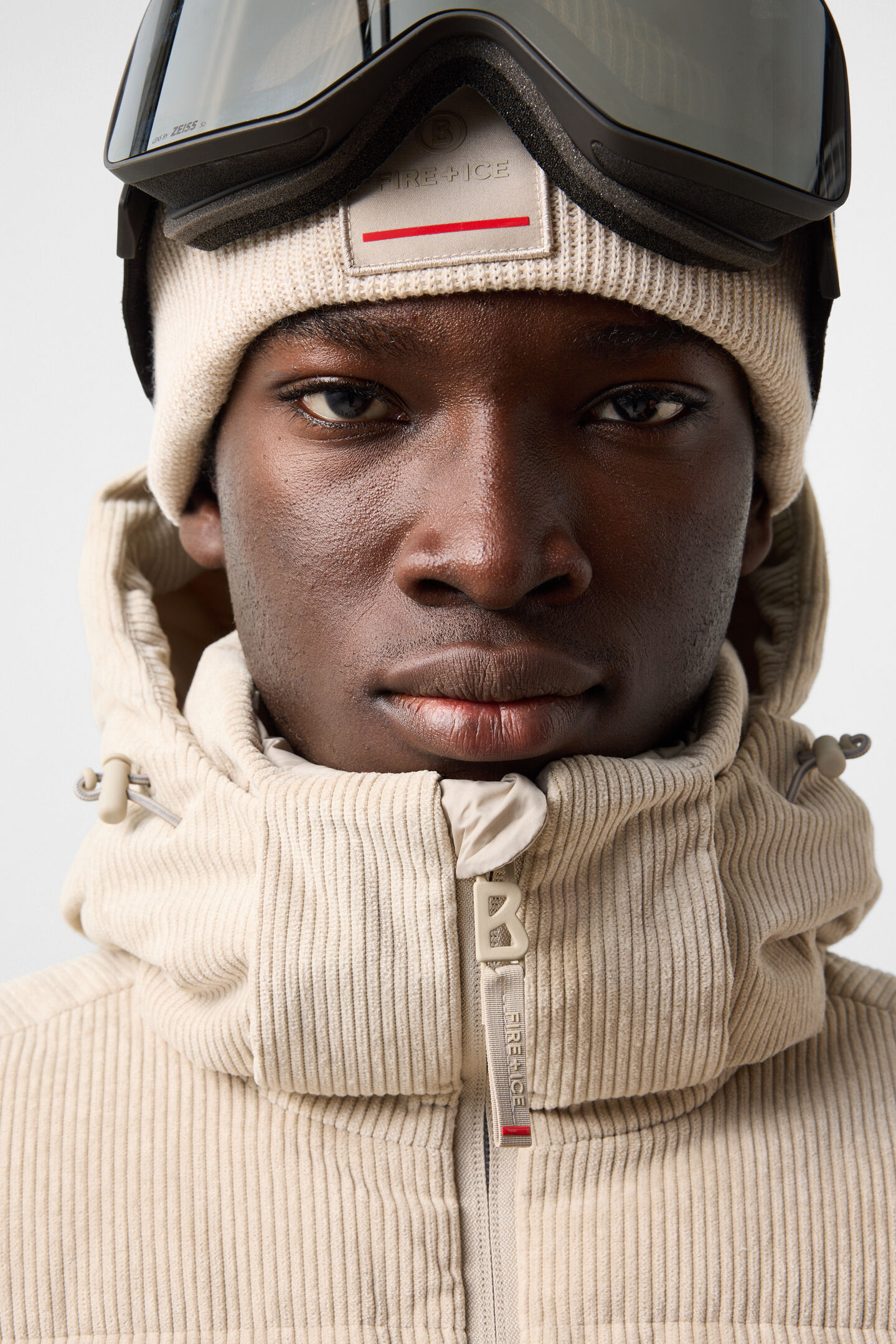 Luka corduroy ski jacket Beige