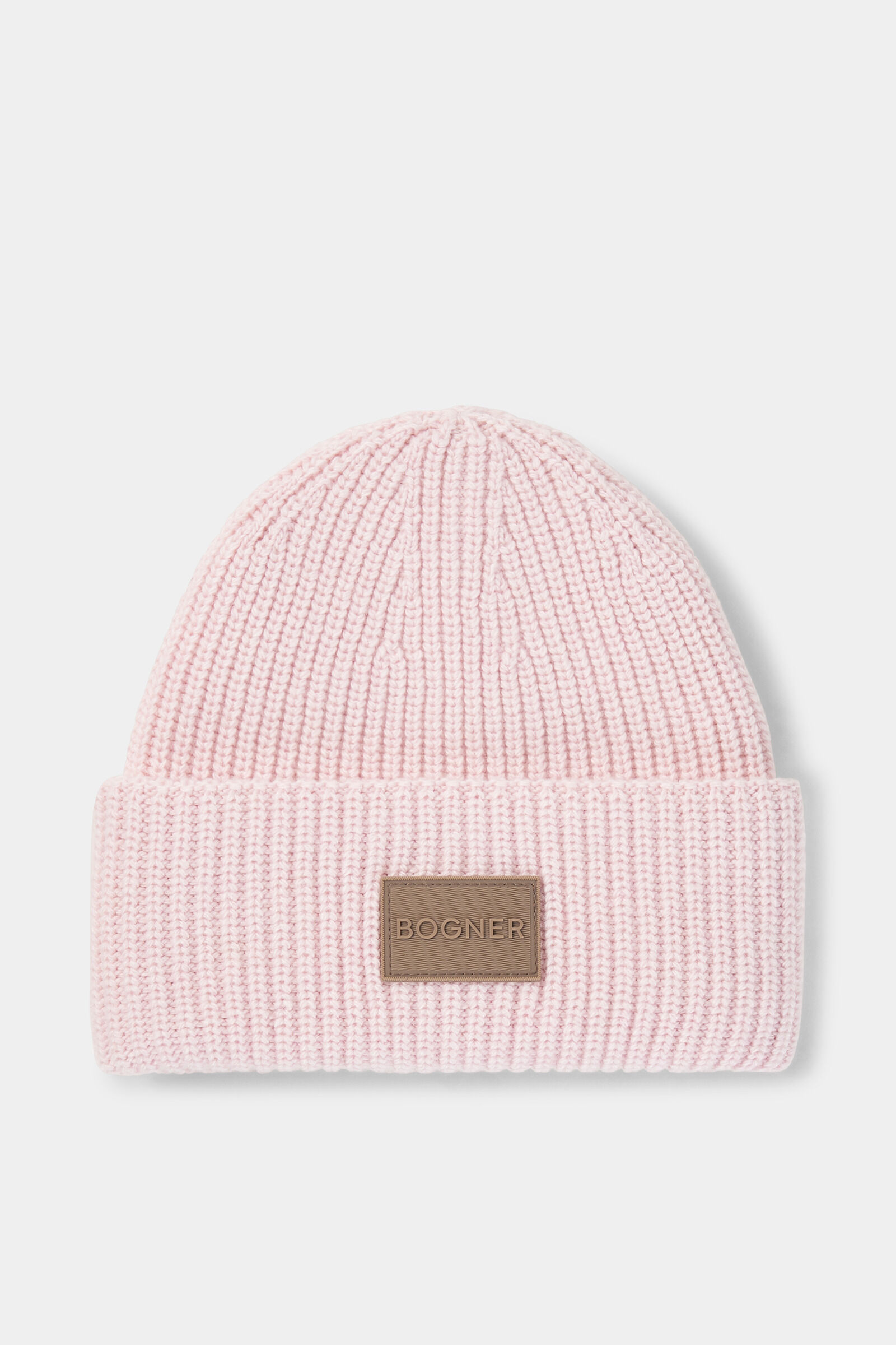 Larahk virgin wool and knitted cashmere hat Pink