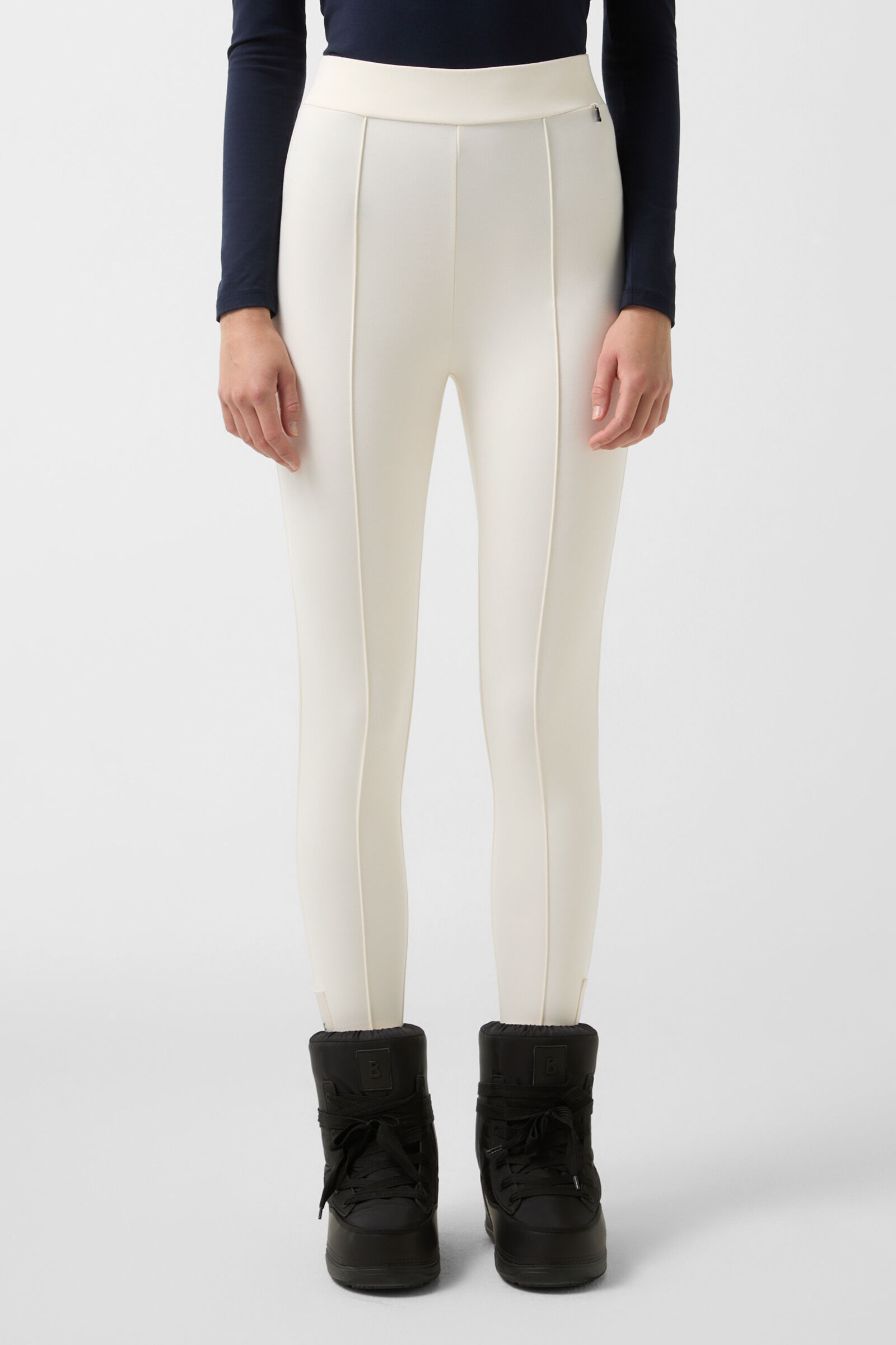 Kaela jersey stirrup trousers Cream