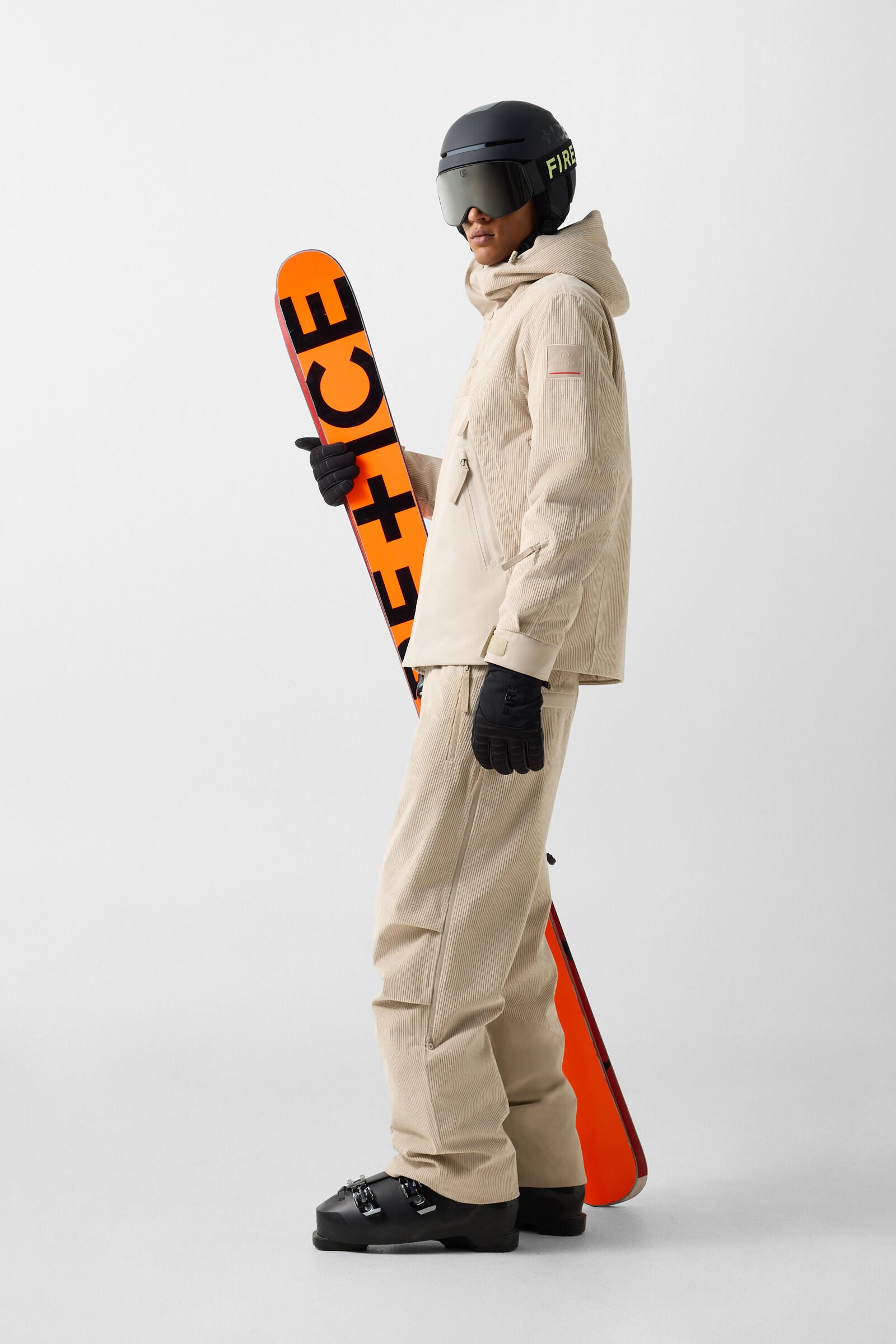 Felipe corduroy ski trousers Beige