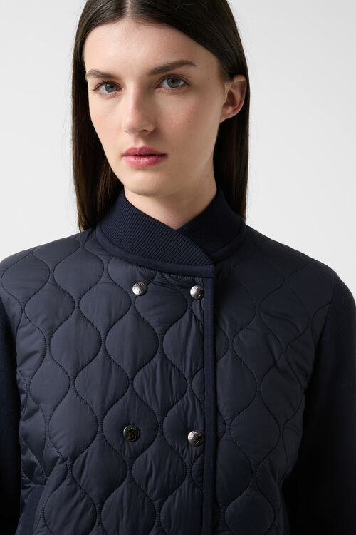 Becca hybrid knit jacket Navy blue