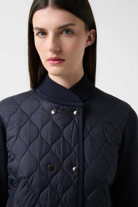 Becca hybrid knit jacket Navy blue Becca hybrid knit jacket Navy blue