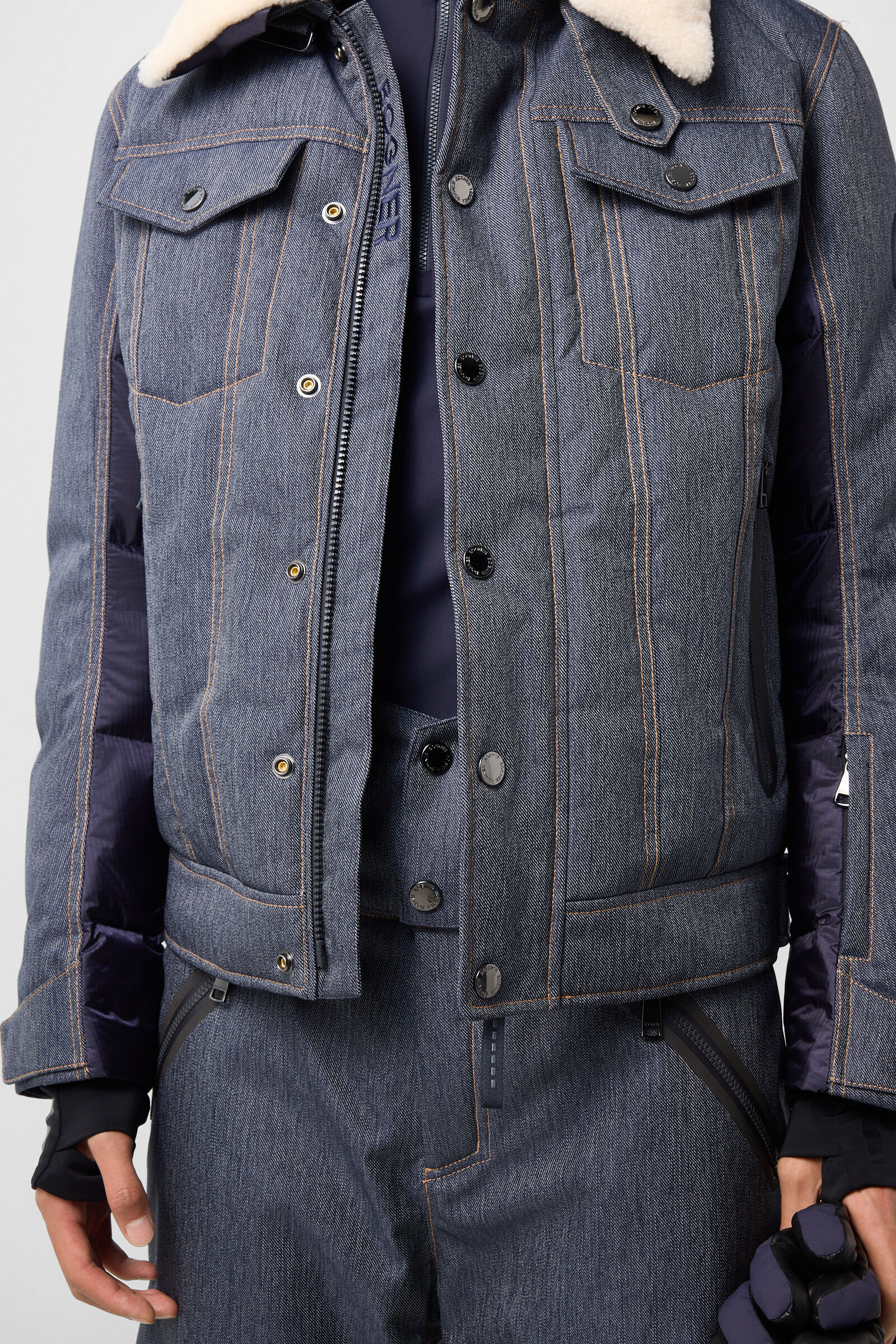 Jeen denim ski jacket Denim Blue