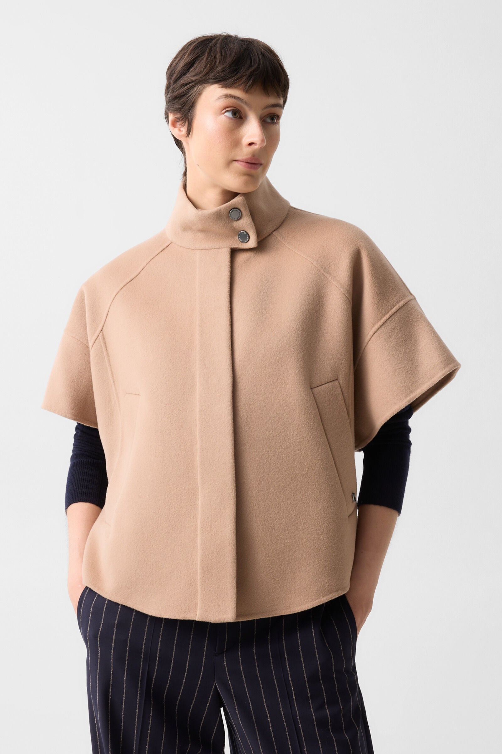Wool waistcoat Venice Camel