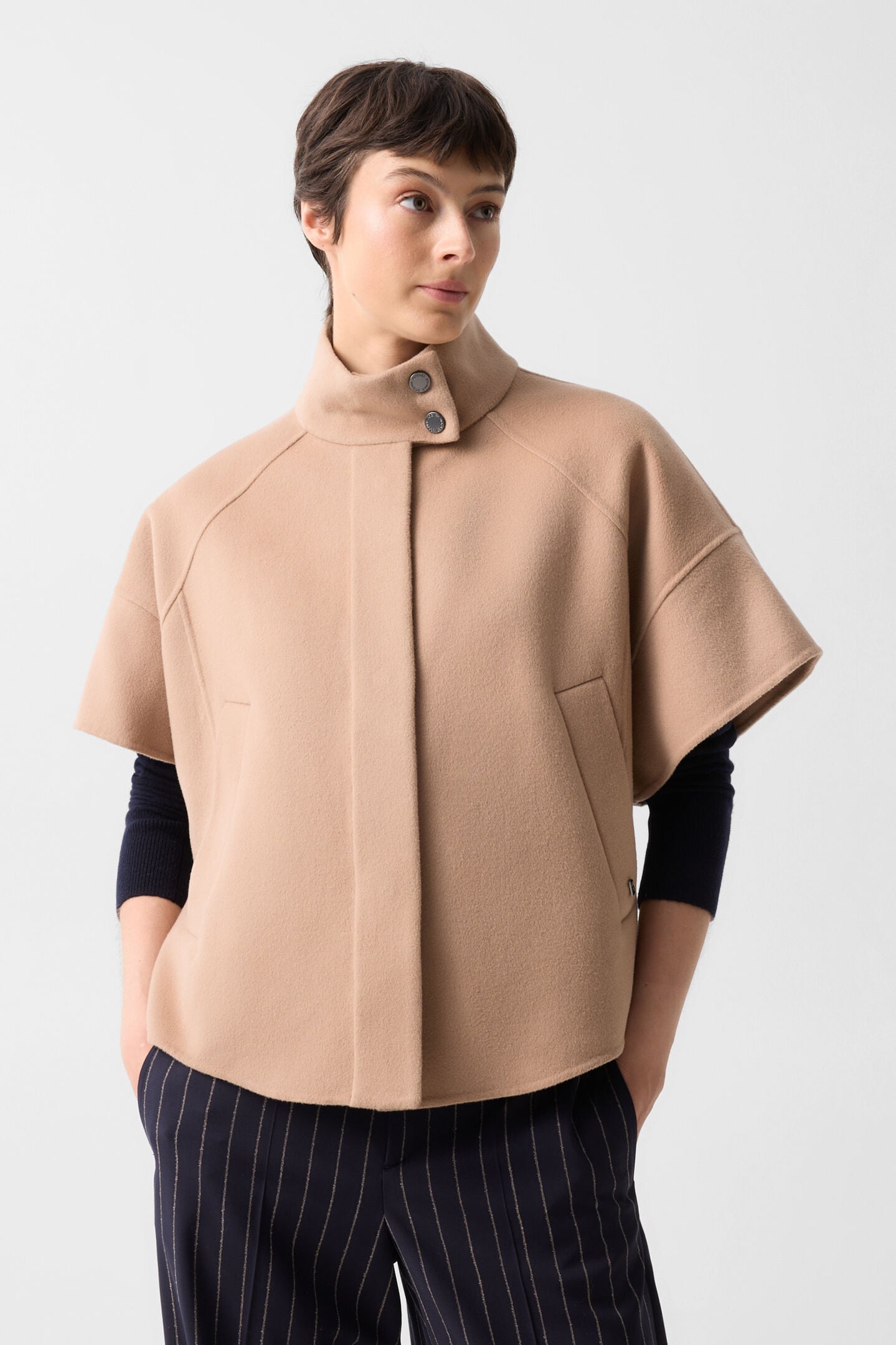 Wool waistcoat Venice Camel