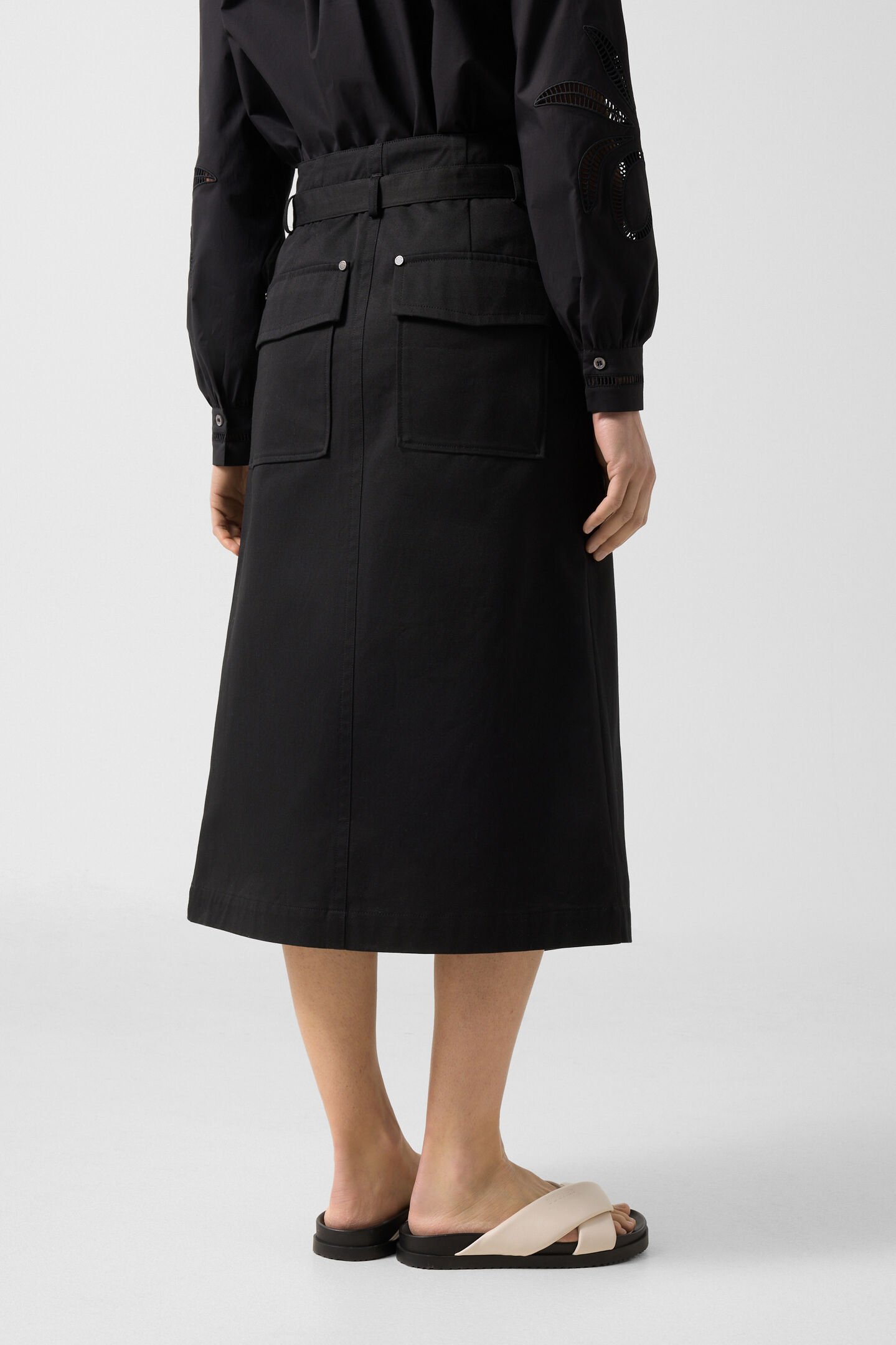 Jocy wrap skirt Black