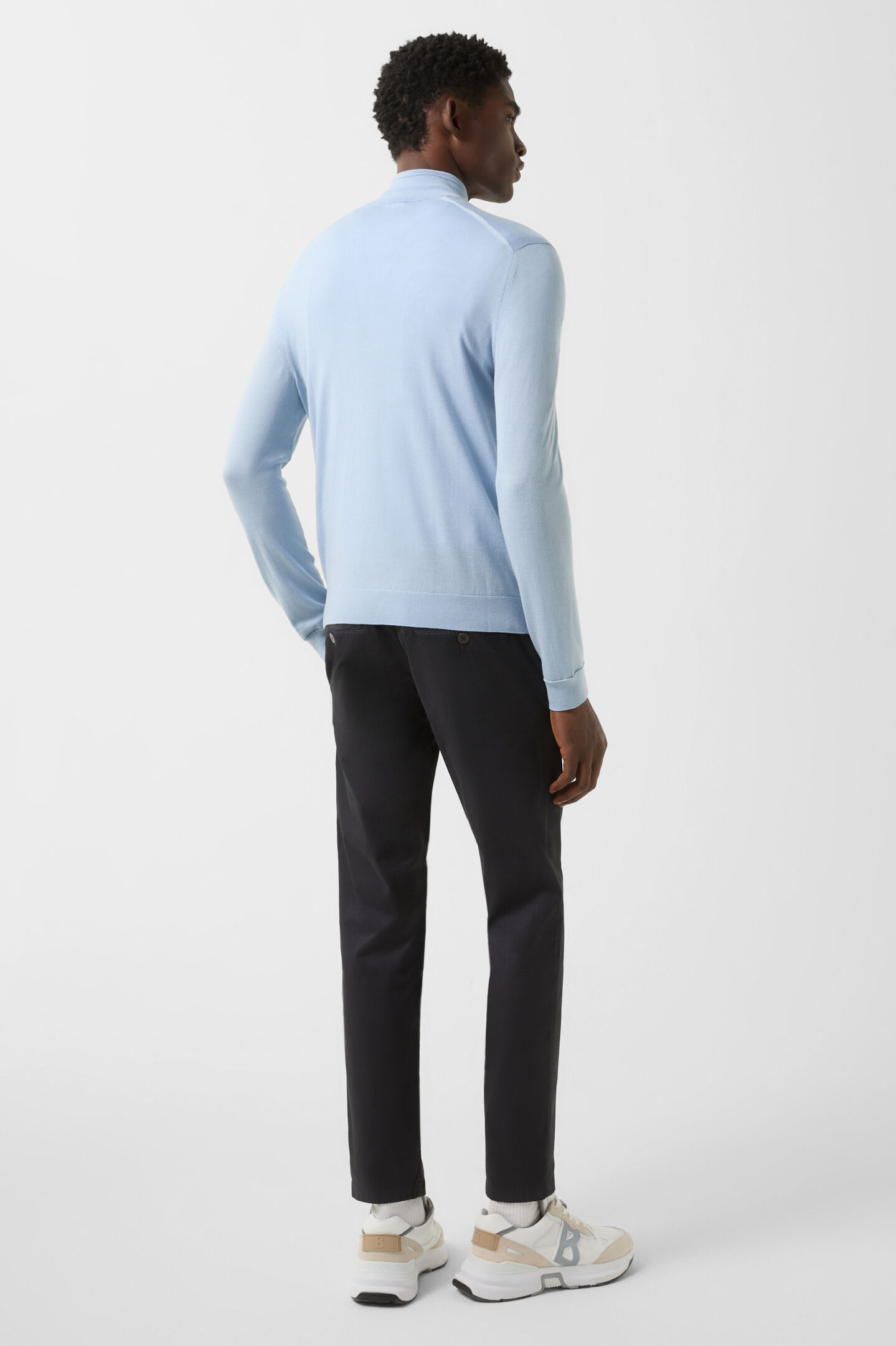 Virgin wool Ouri troyer Light blue