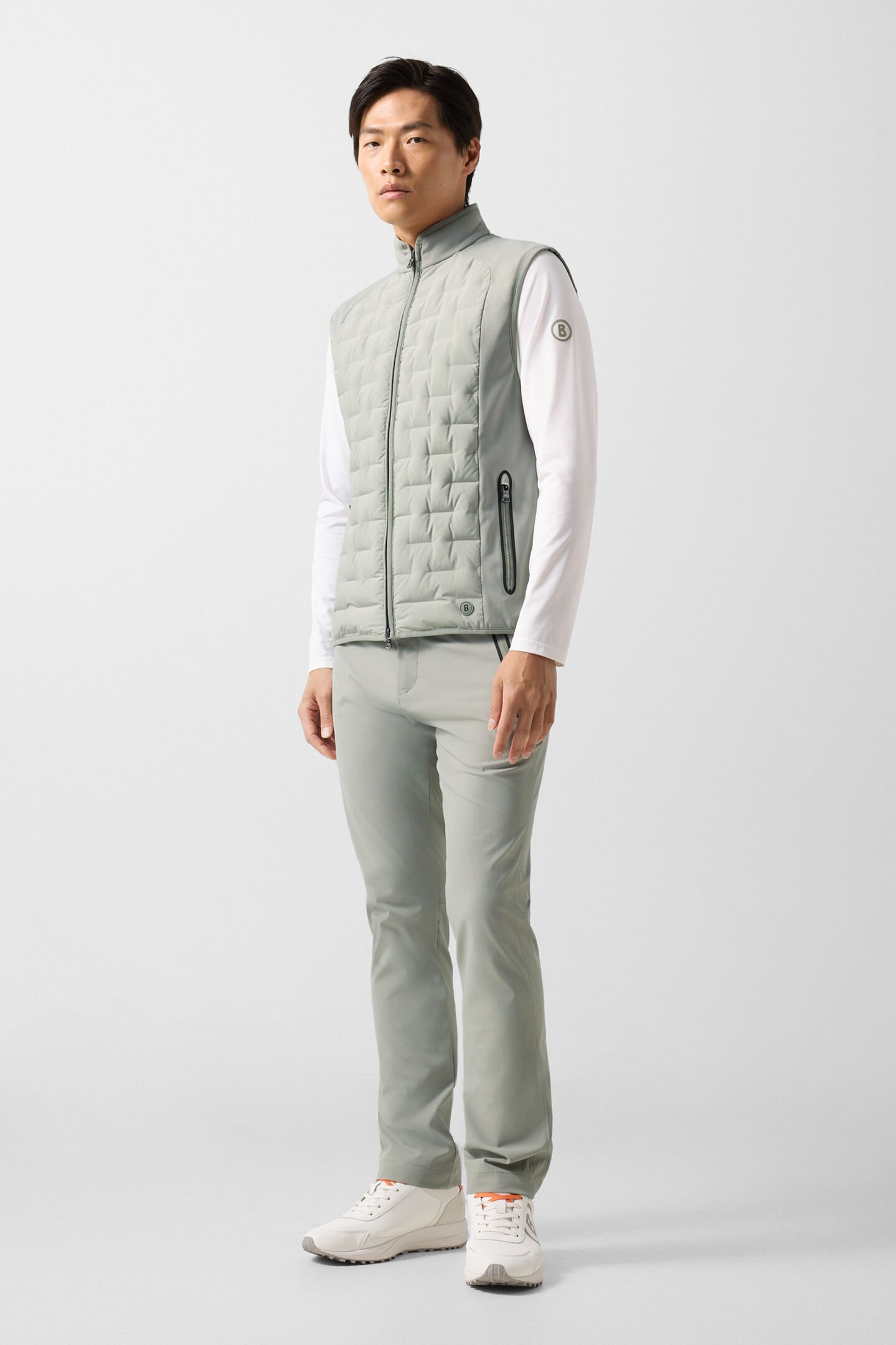 Dane hybrid waistcoat Eucalyptus