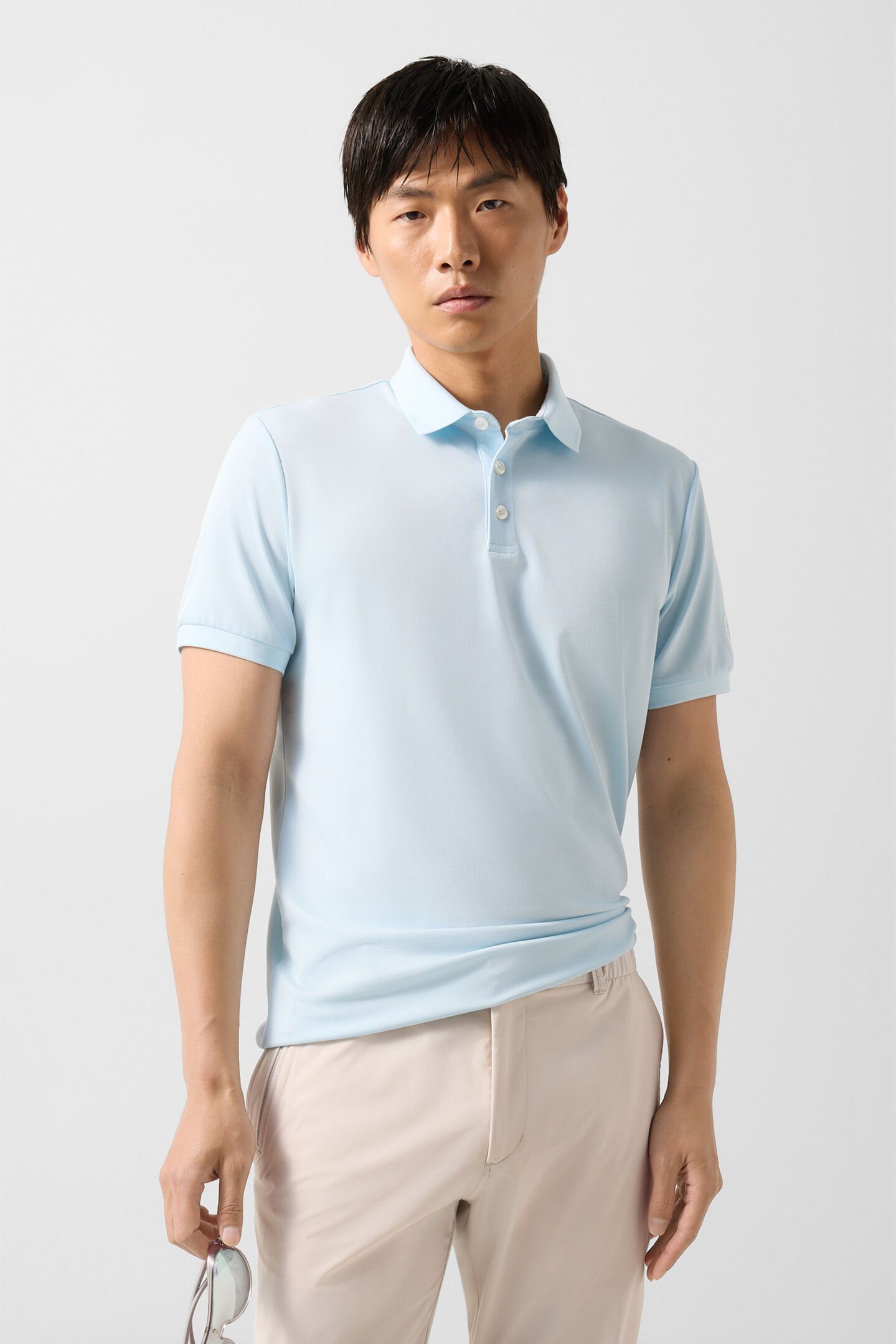 Daniel functional short-sleeved top Light blue