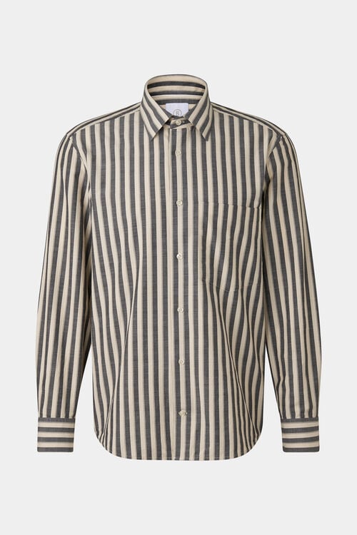 Hemd Heiko Grau/Sand