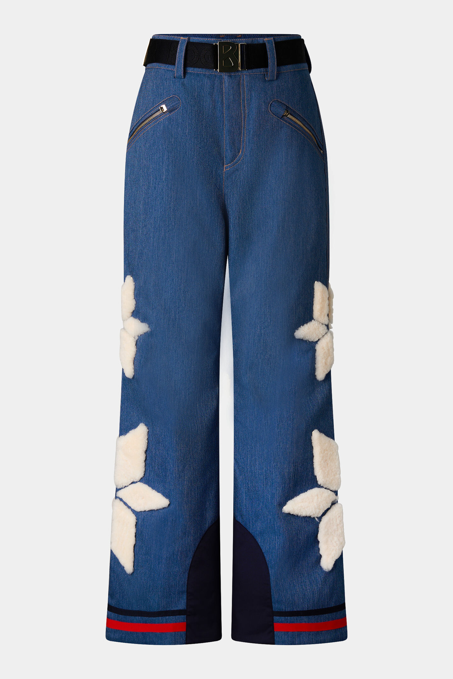Fena Denim Ski Pants Denim Blue