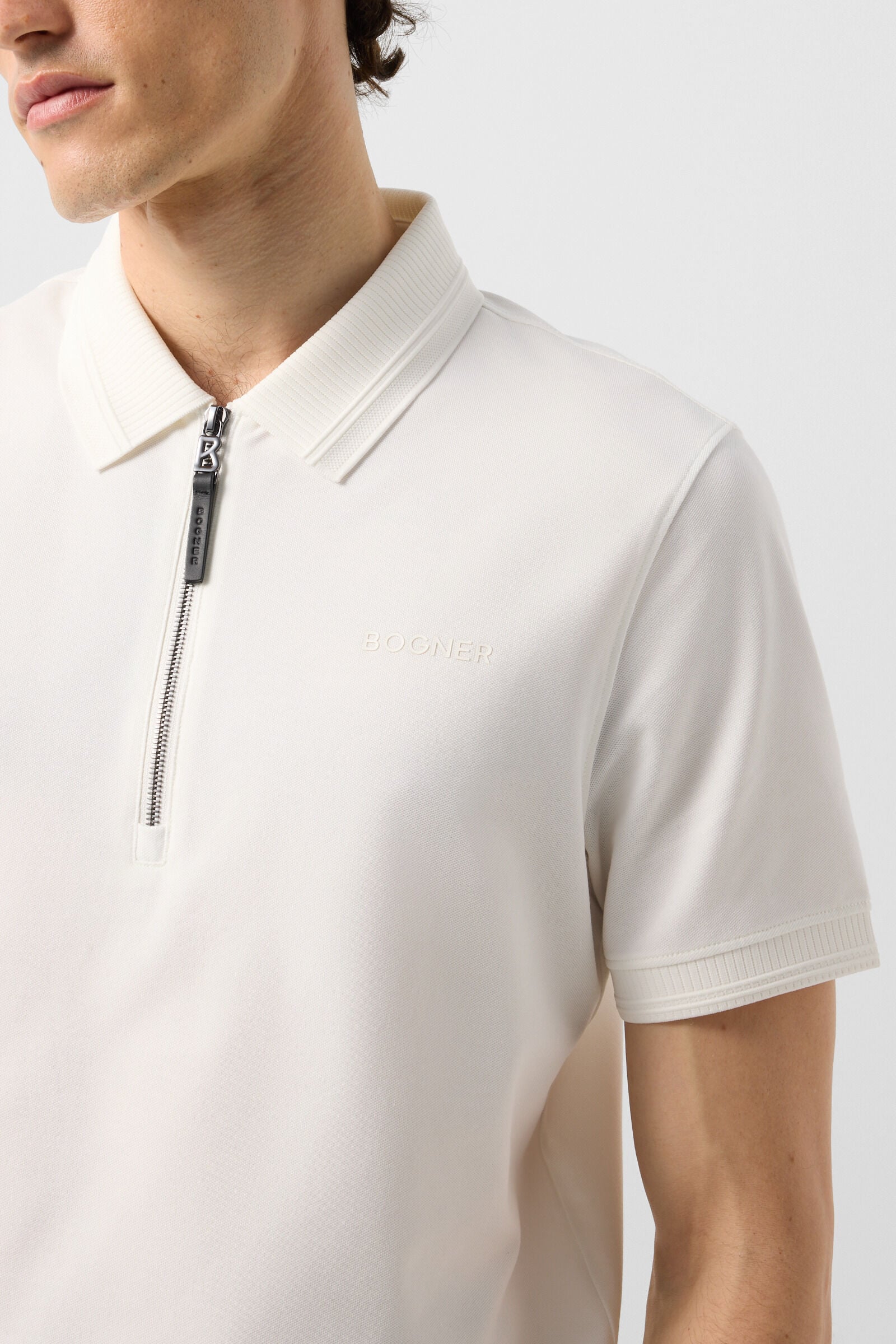 Timo piqu&eacute; polo shirt Off-White