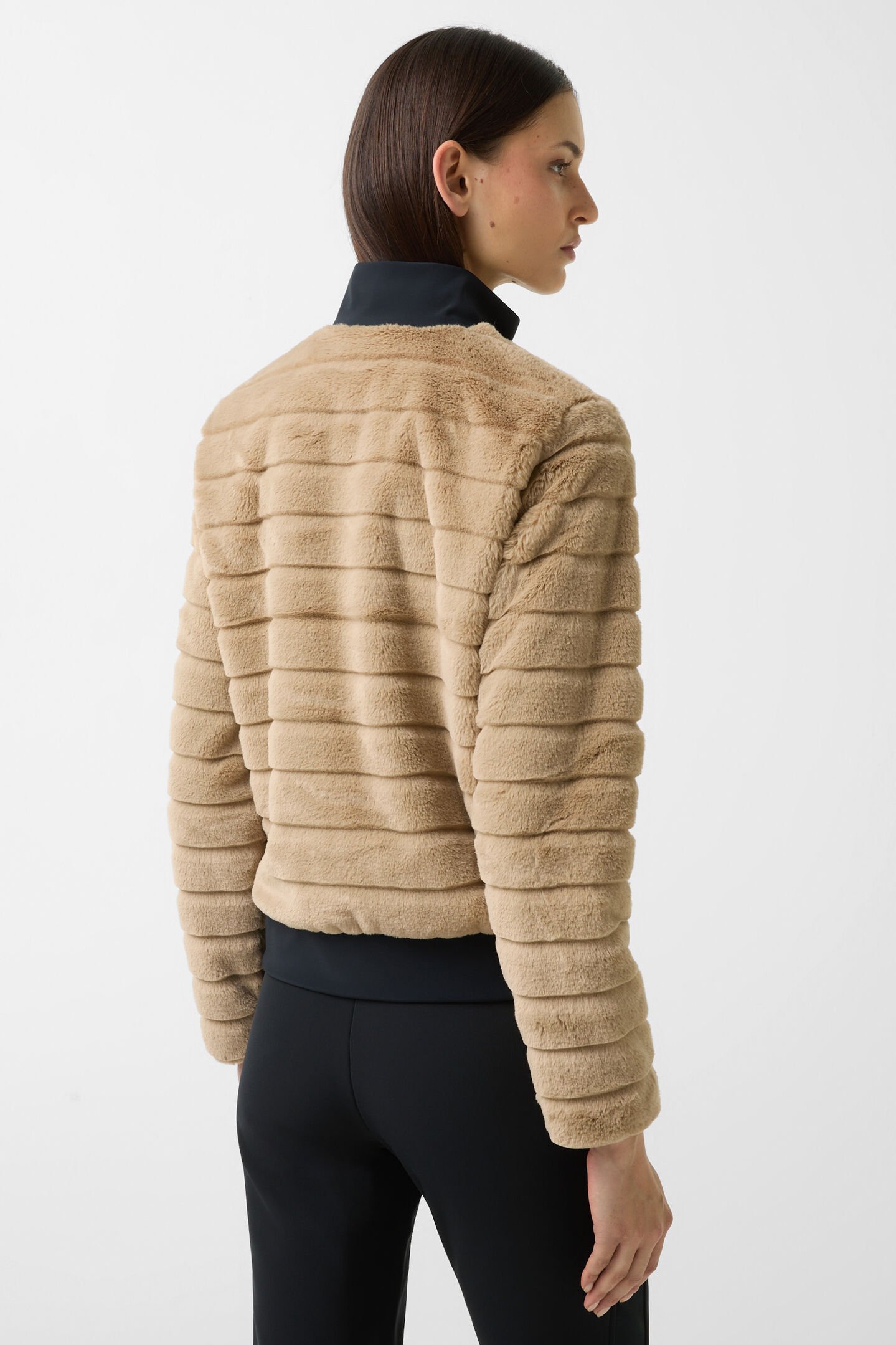 Katniss faux fur jacket Brown