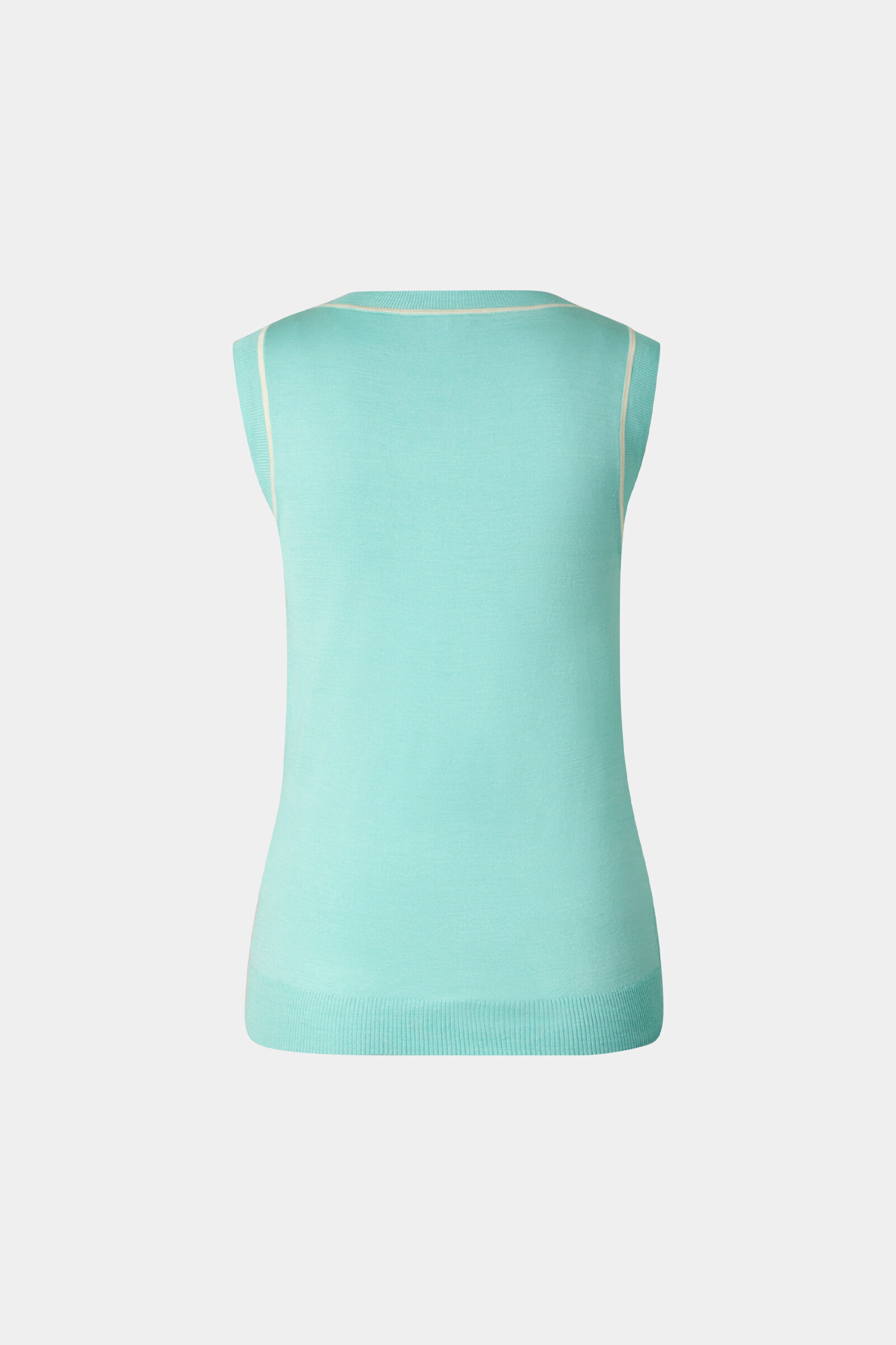 Strick-Top Phia Cyan-Blau