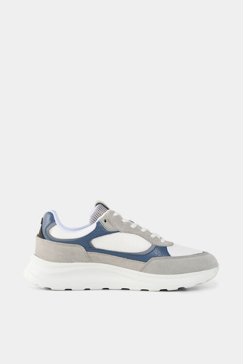 Sneaker Bilbao Gray/white/blue