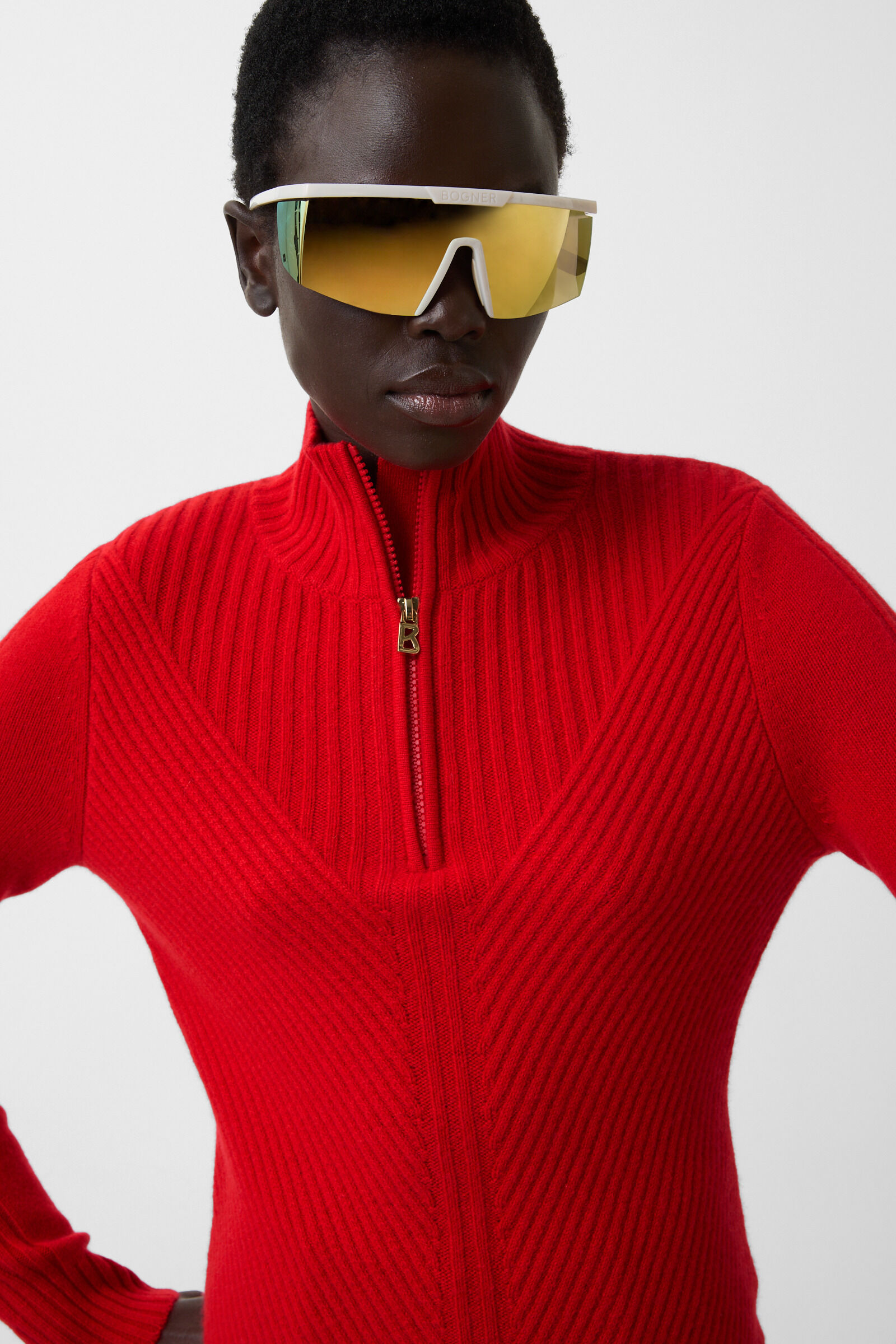 Shannon cashmere troyer Red