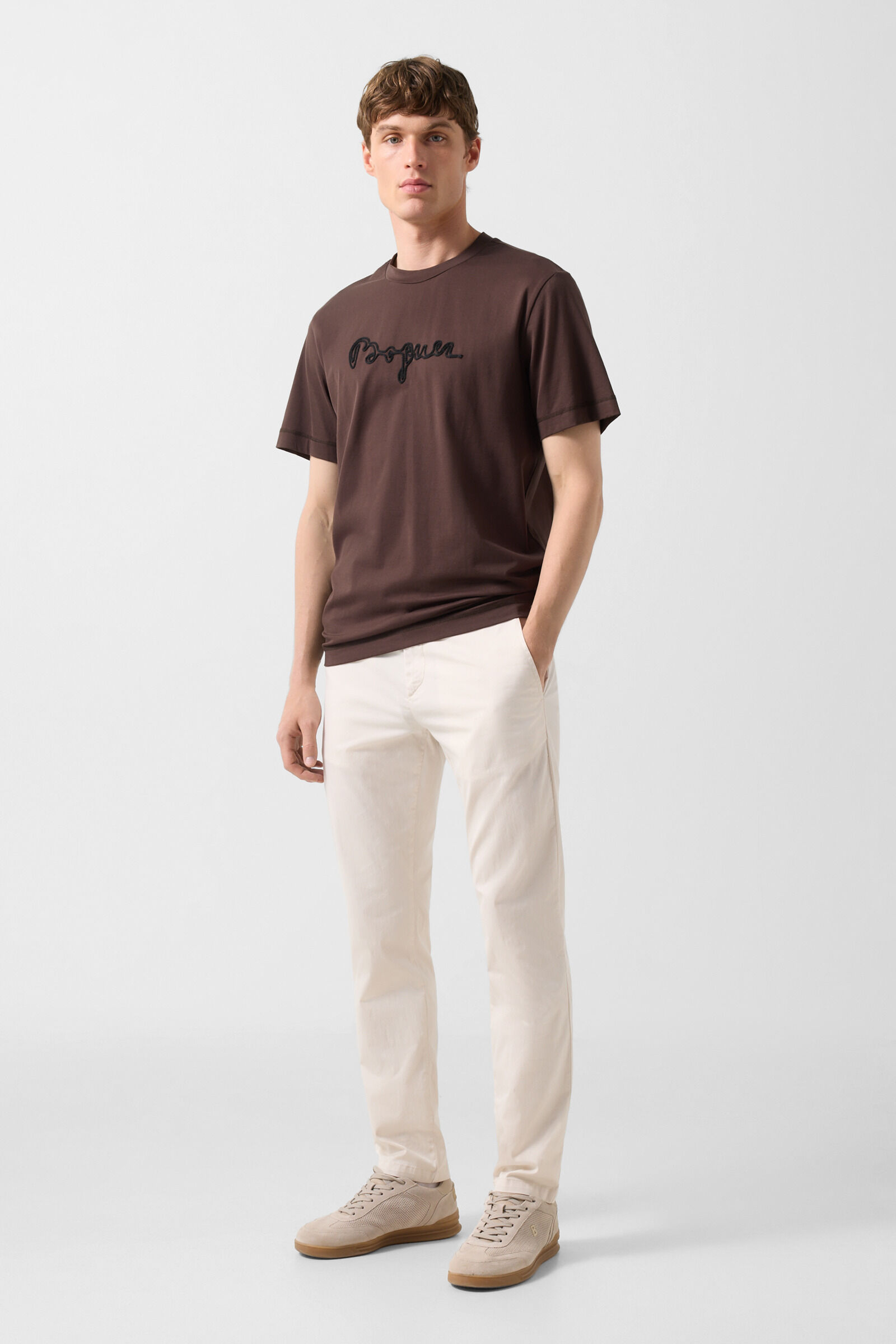 T-shirt Lukas Dark brown