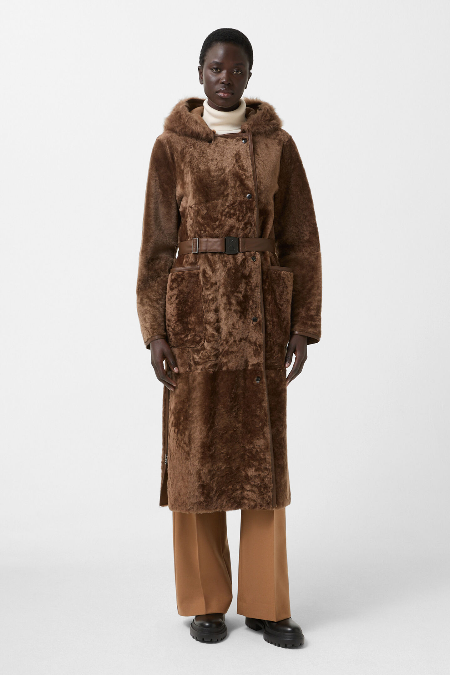 Peyton lambskin coat Hazel