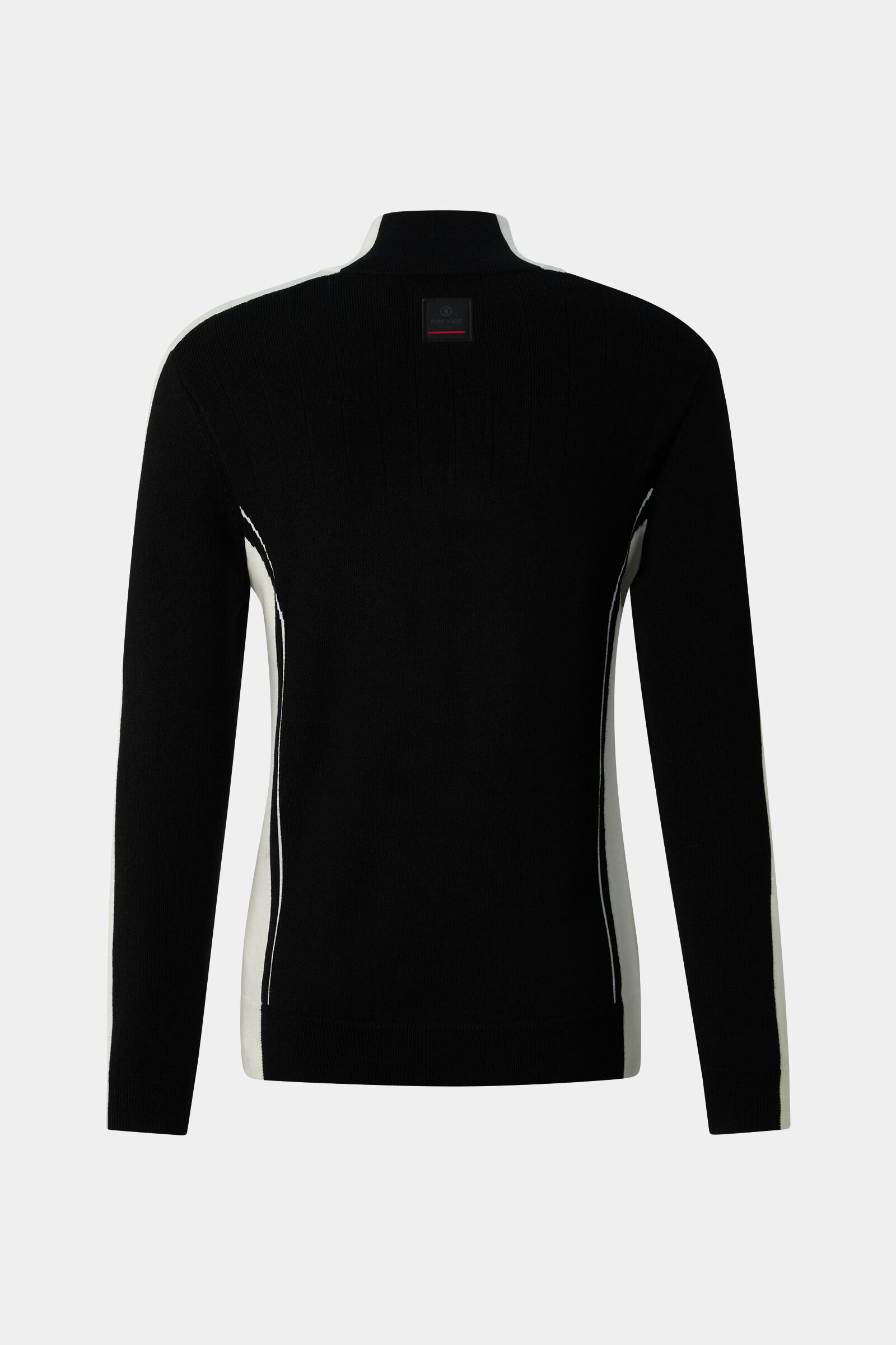 Laurens knitted turtleneck jumper Black/Off-White