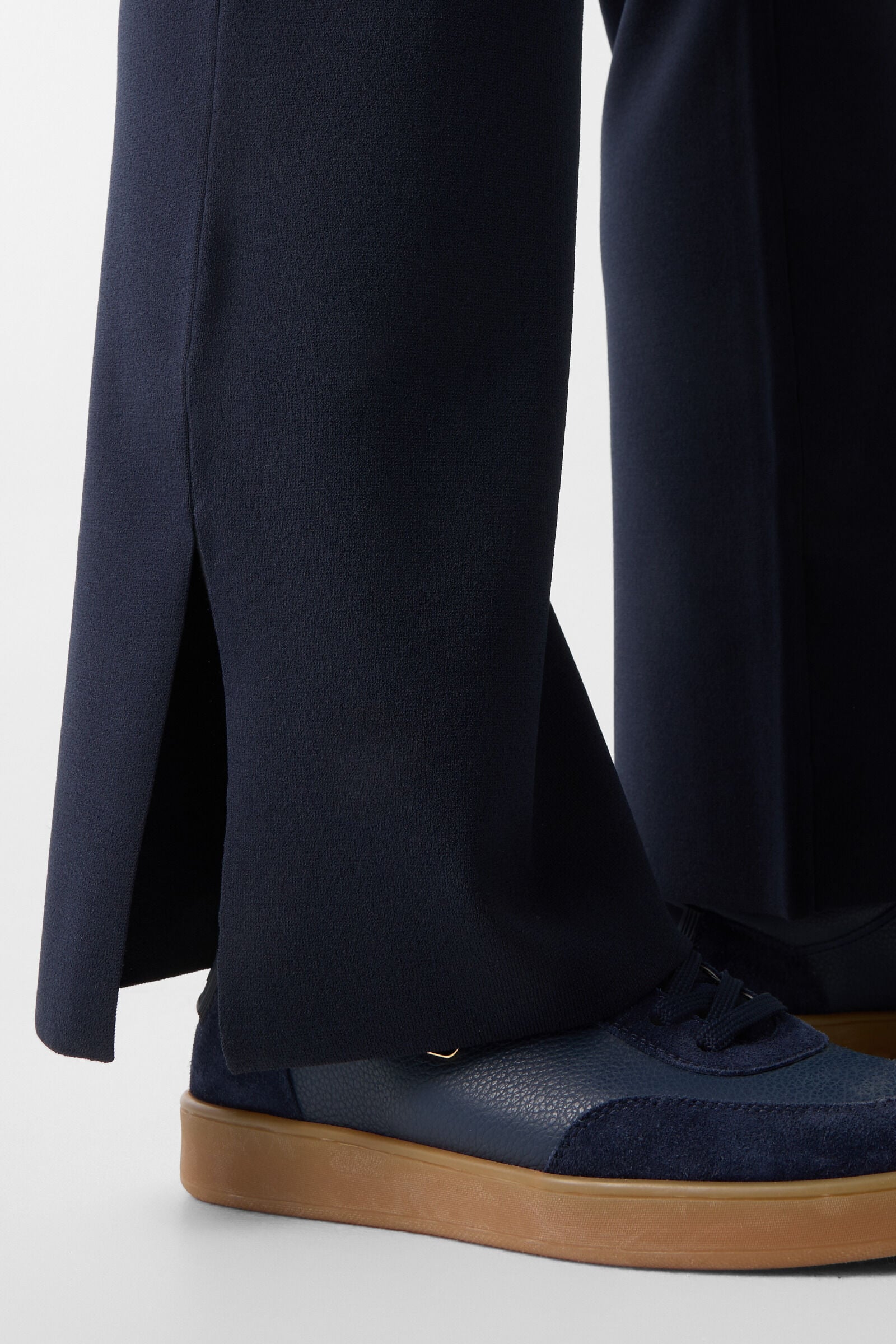 Josie knitted trousers Navy blue