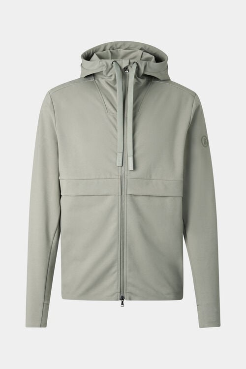 Ernesto jersey jacket Eucalyptus