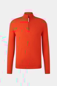 Pure new wool cashmere troyer Derek Coral Pure new wool cashmere troyer Derek Coral