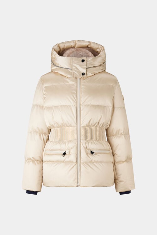 Kids down ski jacket Taylor Beige