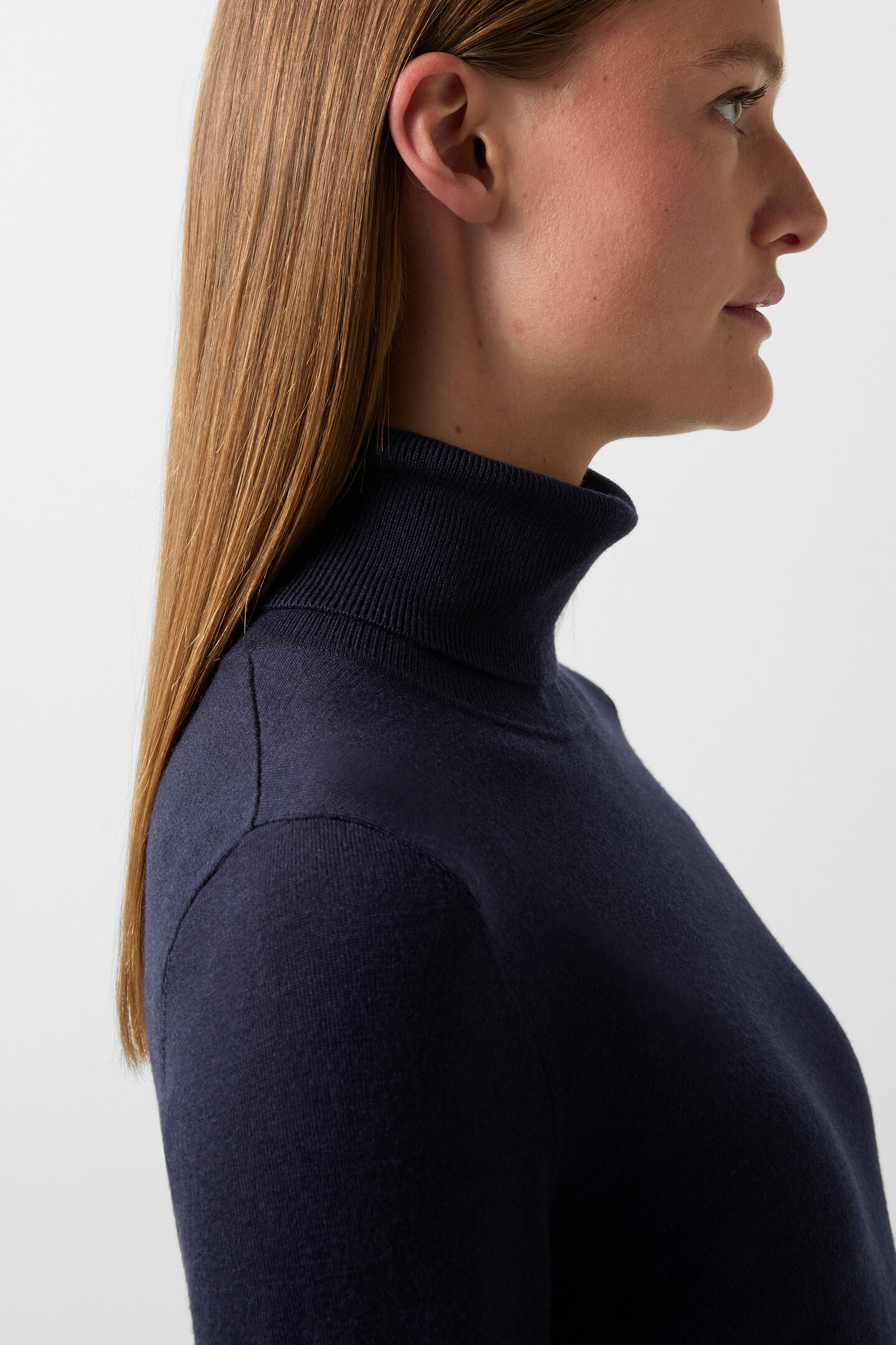 Rollkragenpullover Vinny Navy-Blau