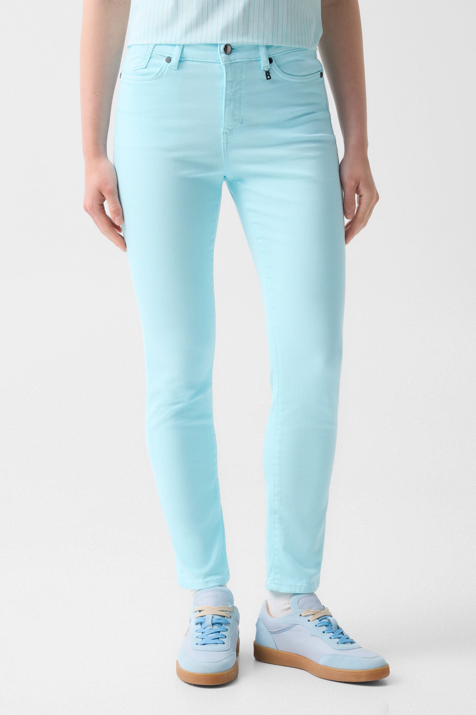 7/8 slim fit jeans Julie Cyan-blue