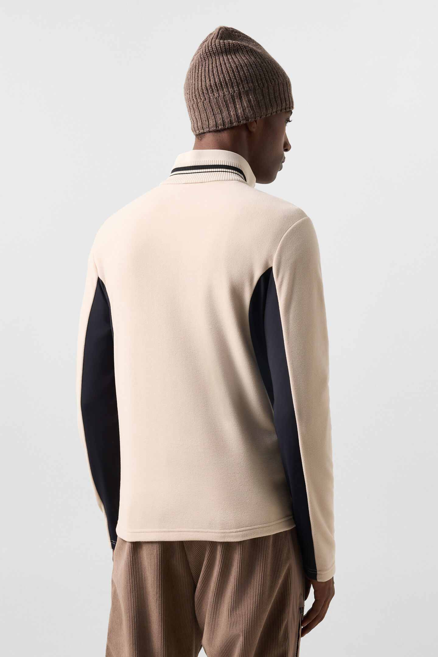 Harvey Fleece Base Layer Camel/Black