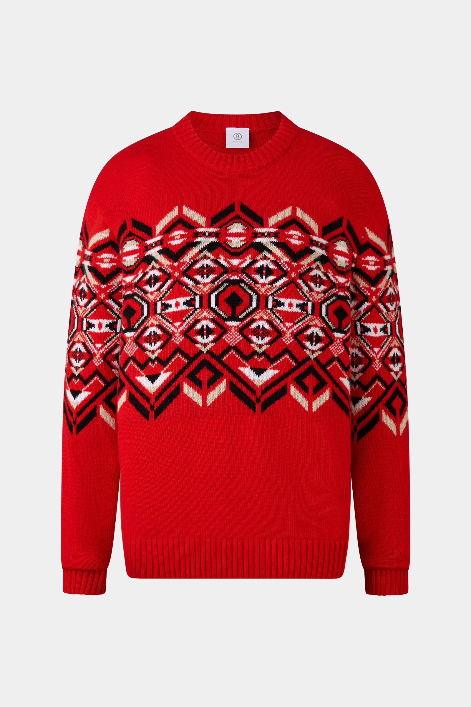 Norwegian pullover Luci Red/black