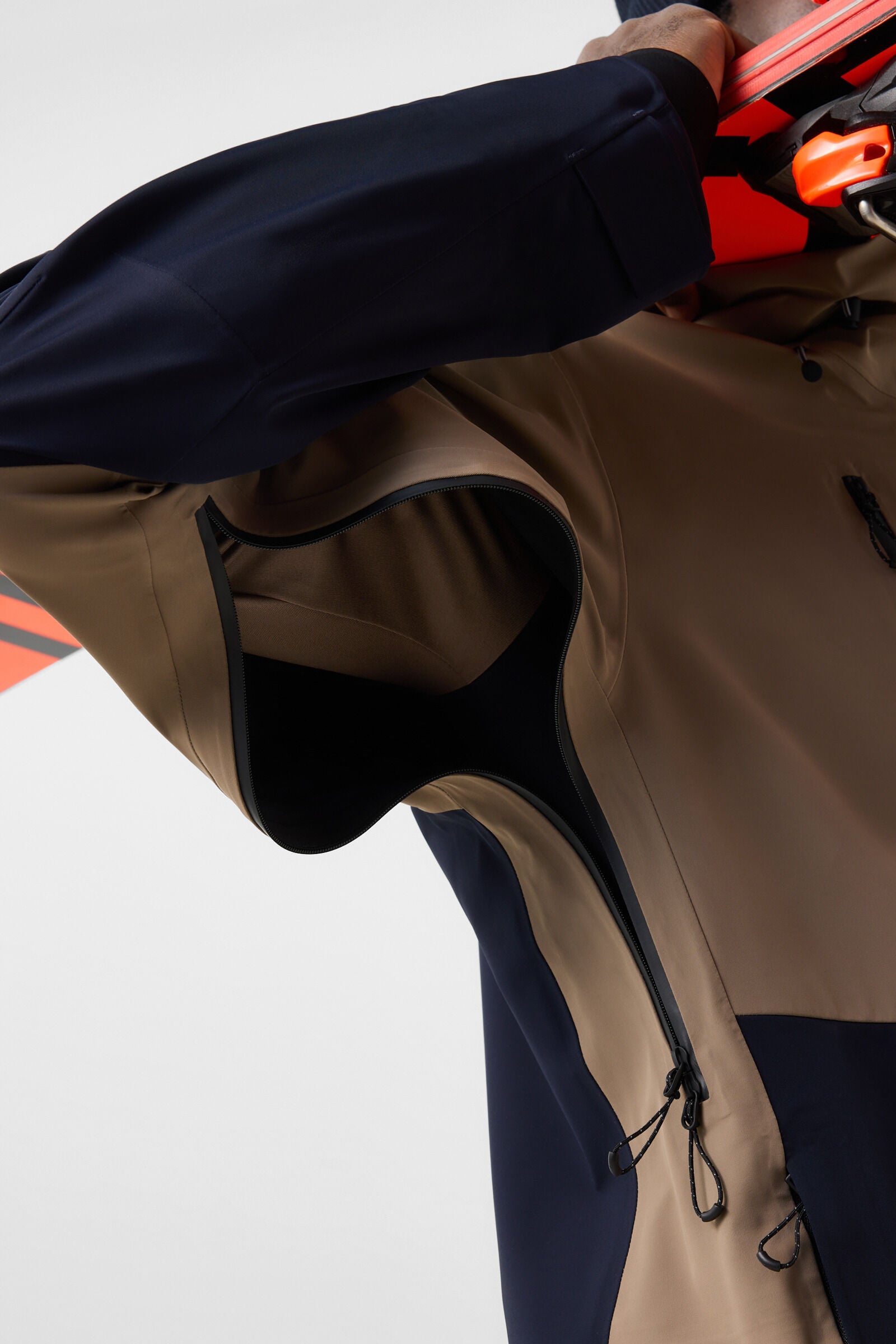 Skijacke Piaro Taupe/Navy