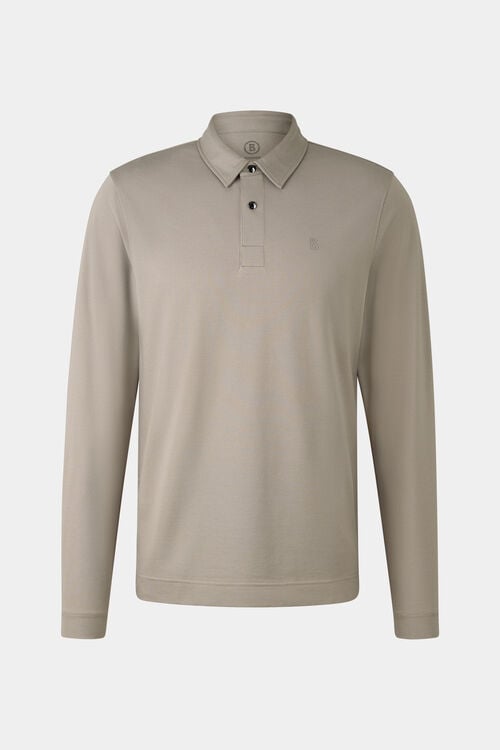 Timon polo long-sleeved top Greige