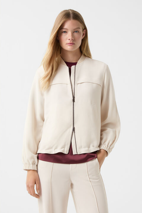 Sheila crêpe blouson Cream Sheila crêpe blouson Cream