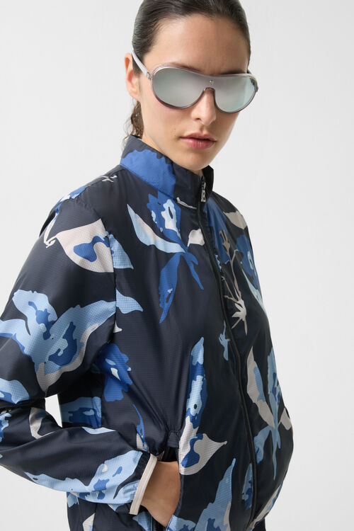 Sofie windbreaker jacket Navy blue/light blue