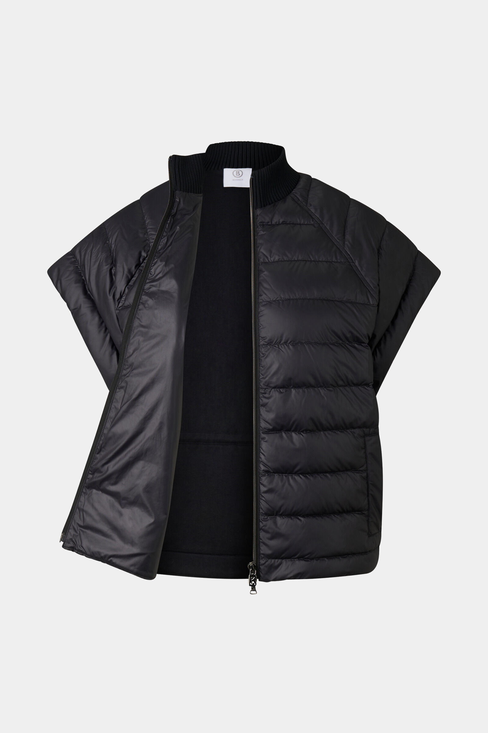 Nahla hybrid down waistcoat Black