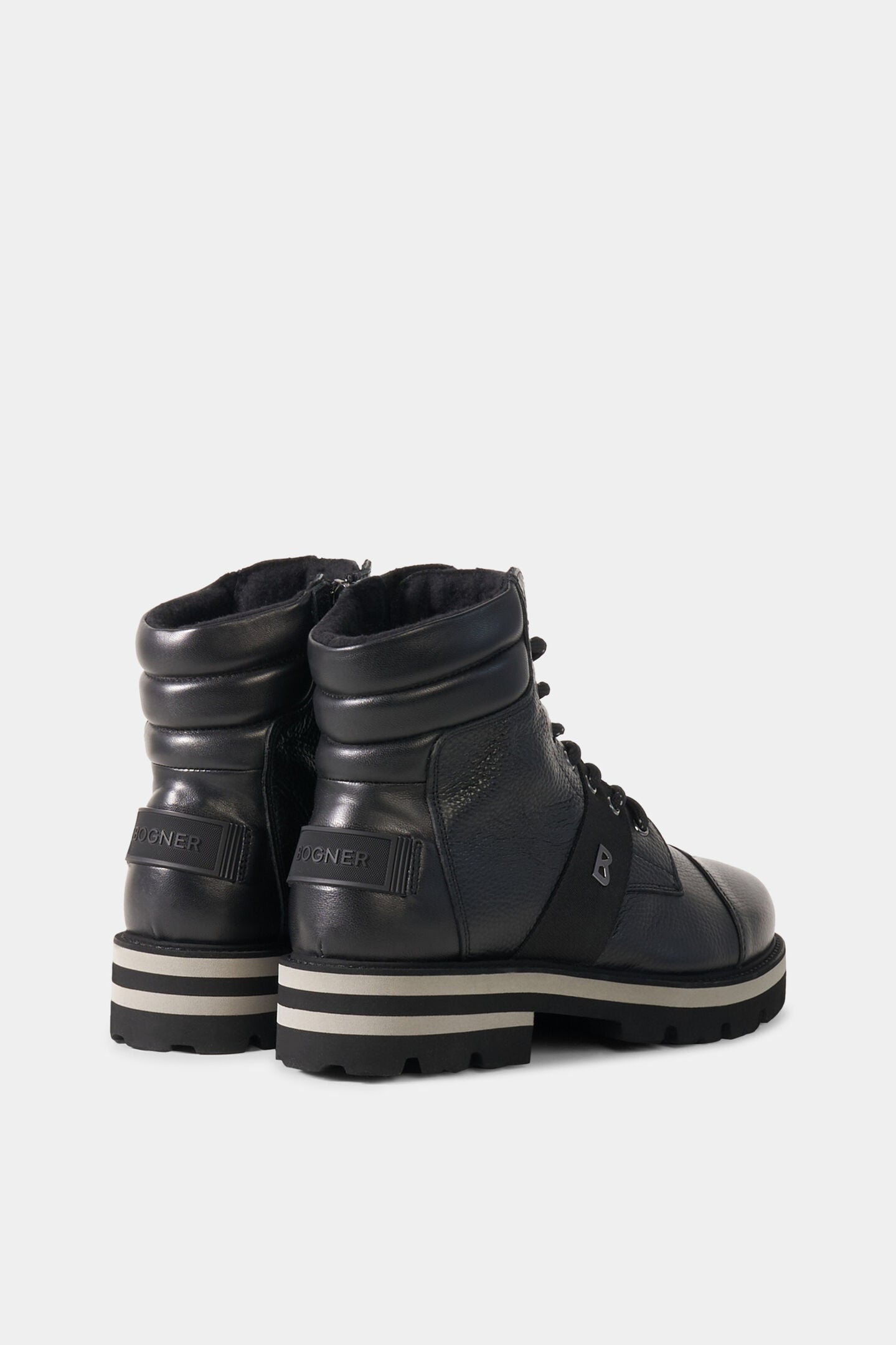 Schn&uuml;rboots Courchevel Schwarz