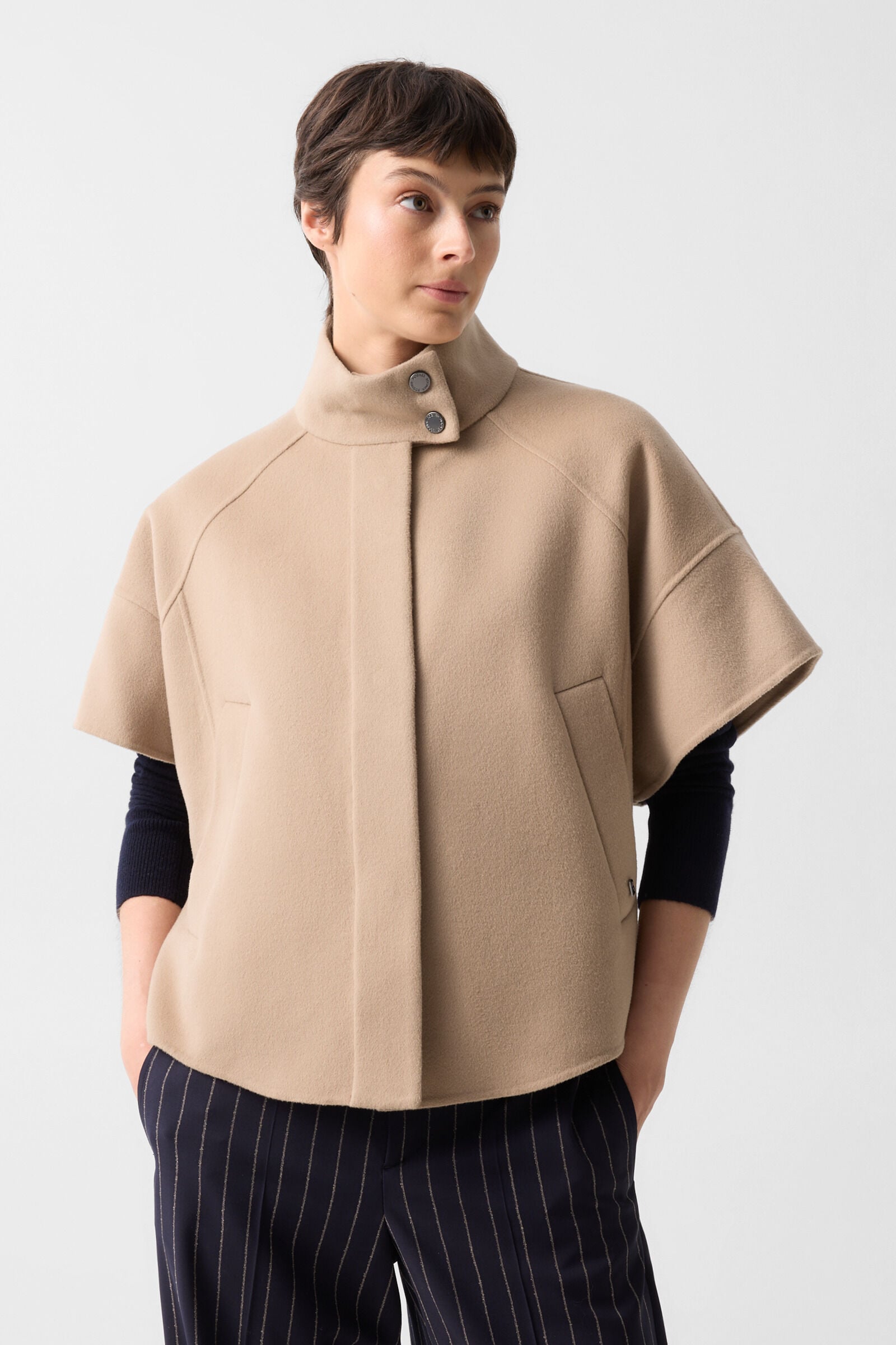 Wool waistcoat Venice Camel