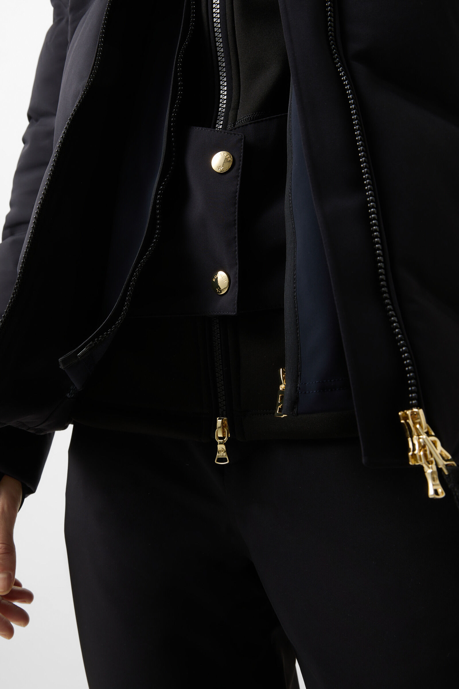 Delin down ski jacket Black