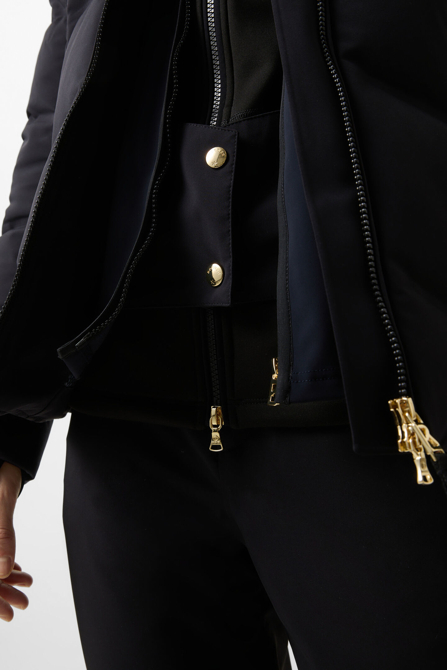 Delin down ski jacket Black