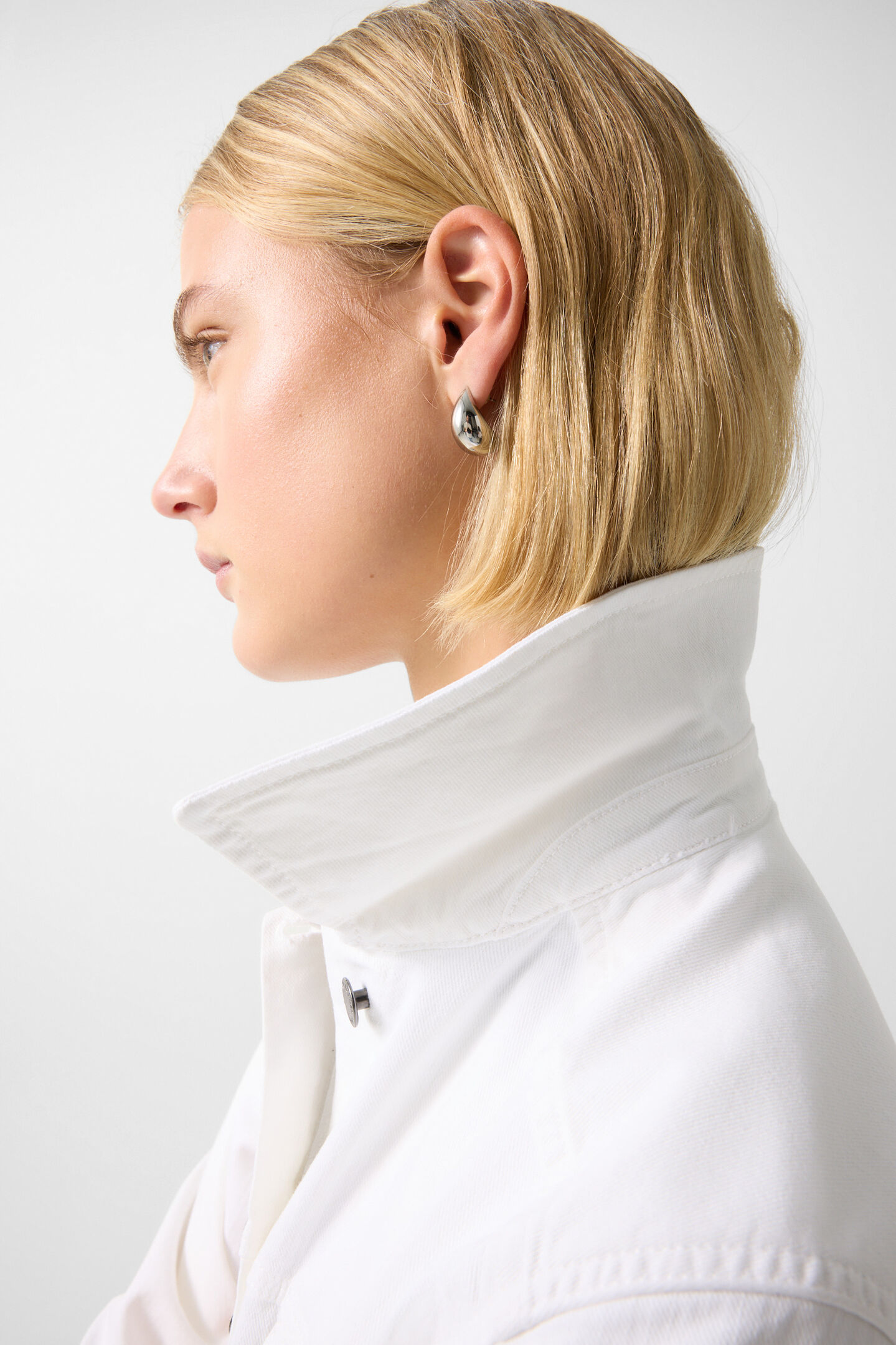 Pelin denim jacket White