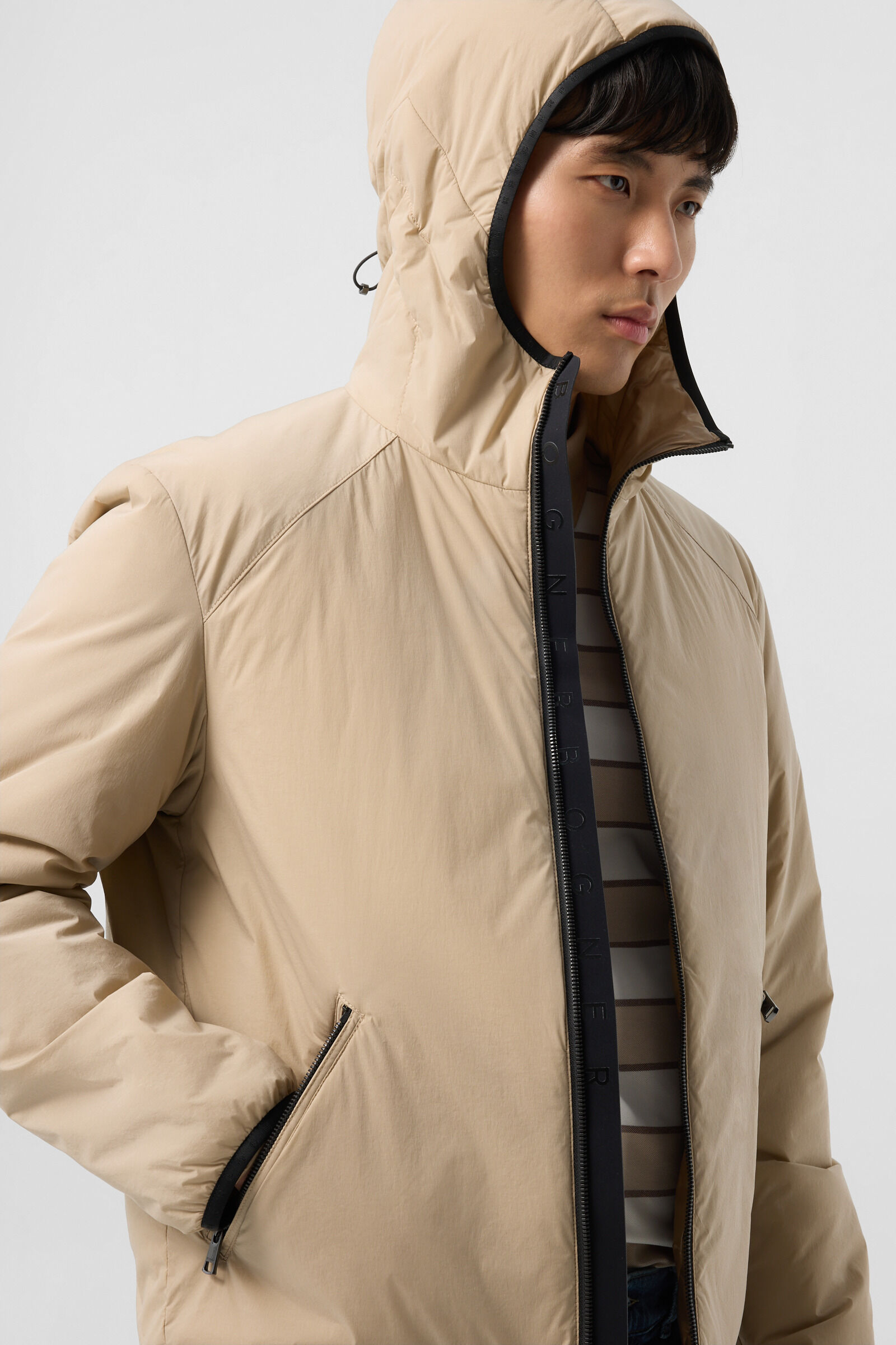 Clio lightweight down jacket Beige