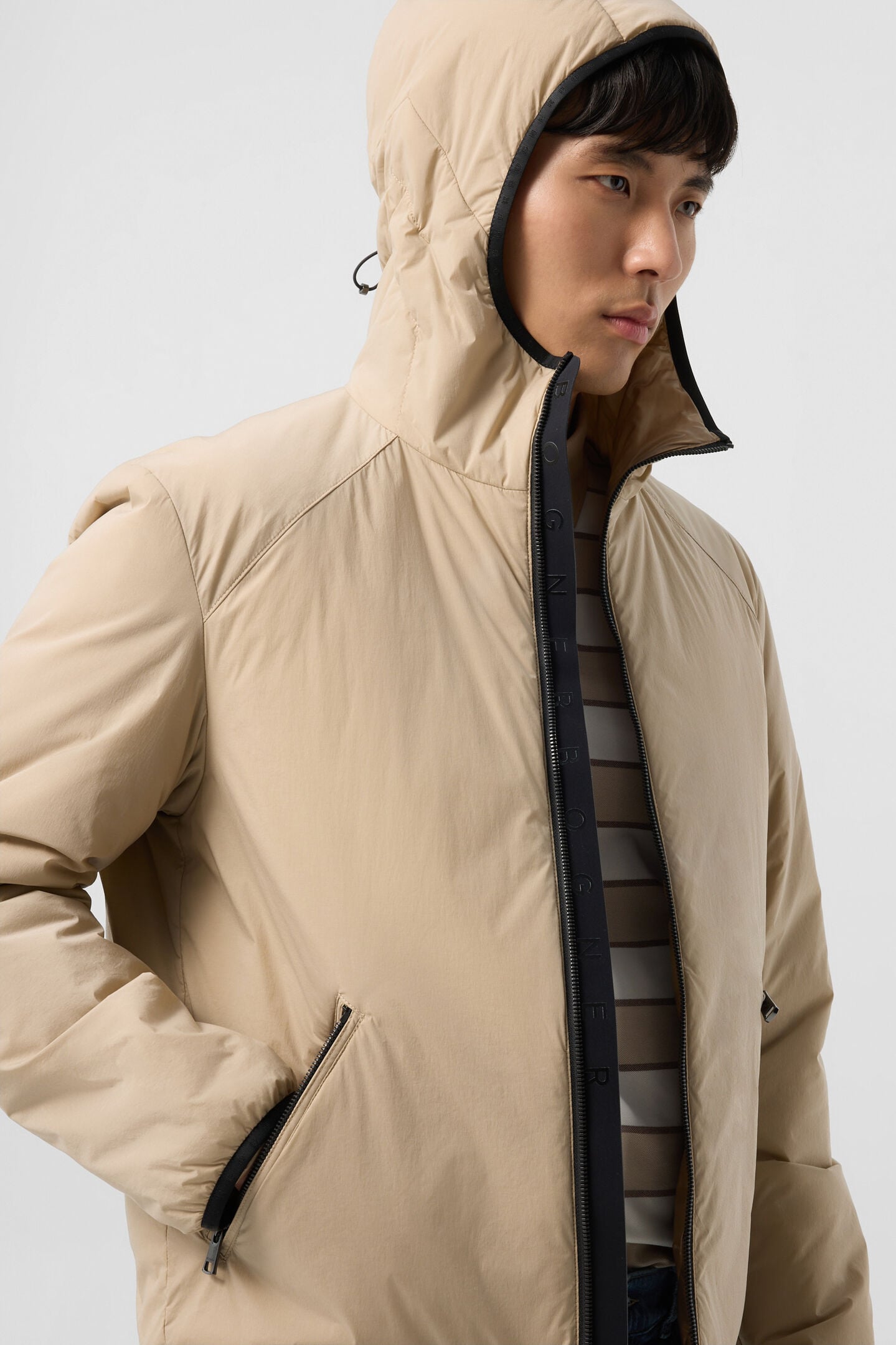 Clio lightweight down jacket Beige