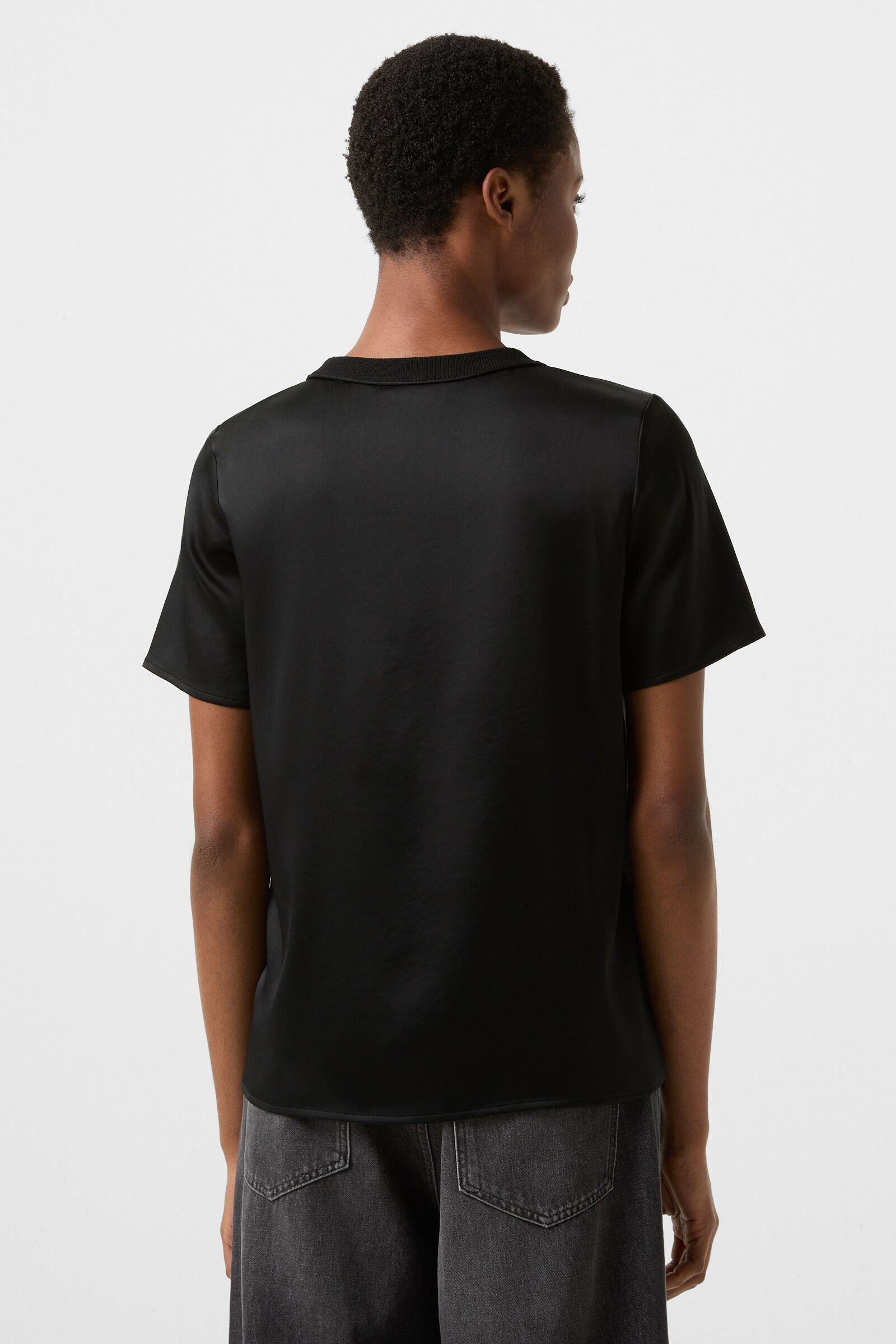 Satin shirt Dylan Black