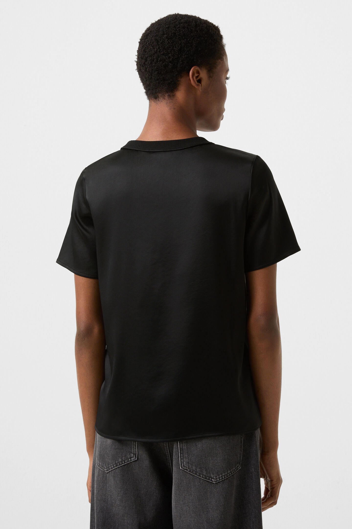 Satin shirt Dylan Black