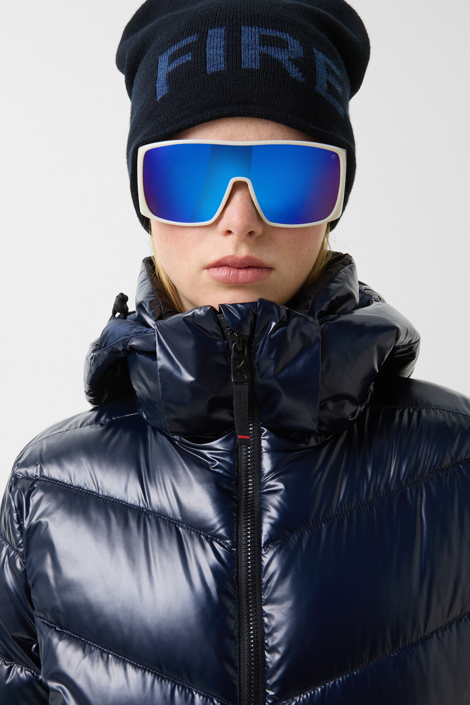 Saelly quilted jacket Navy blue