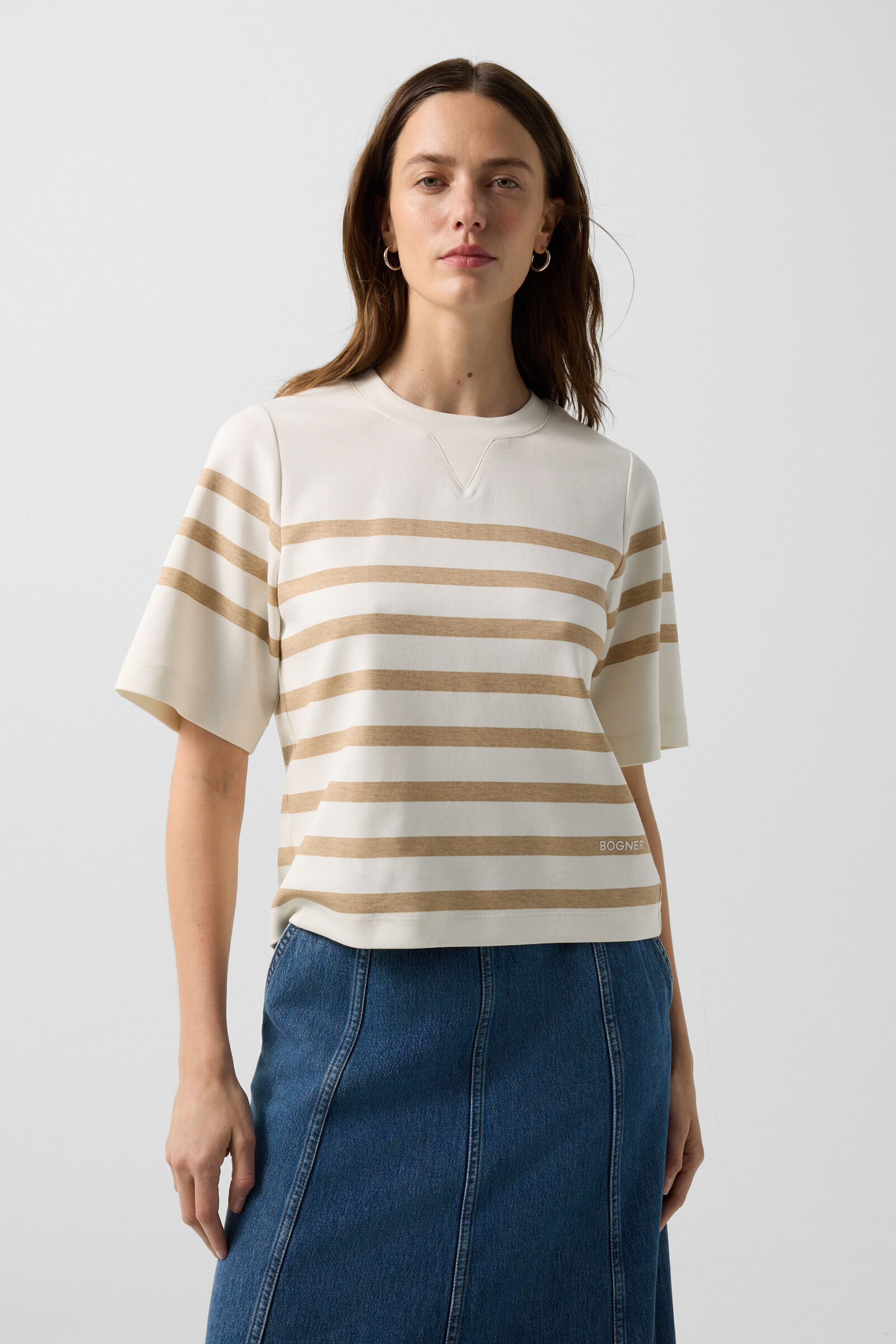 Shirt Stacey Off-White/Hellbraun